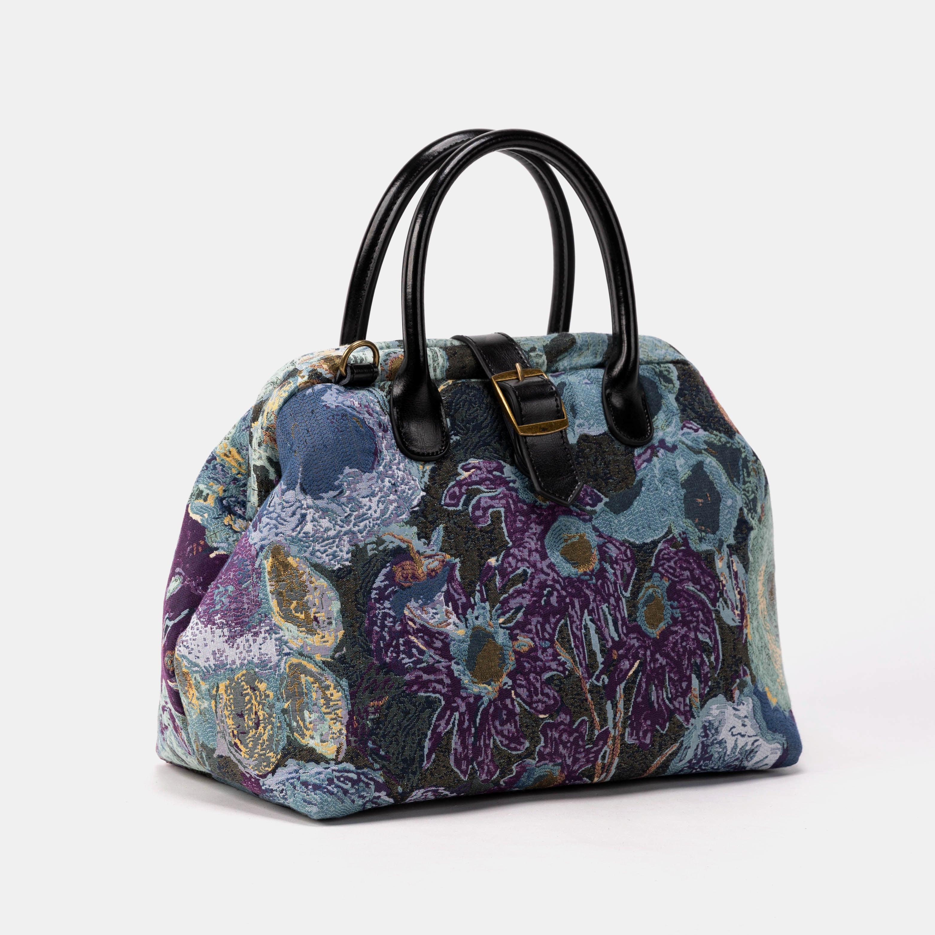 Abstract Blue Carpet Handbag Purse - Image 3