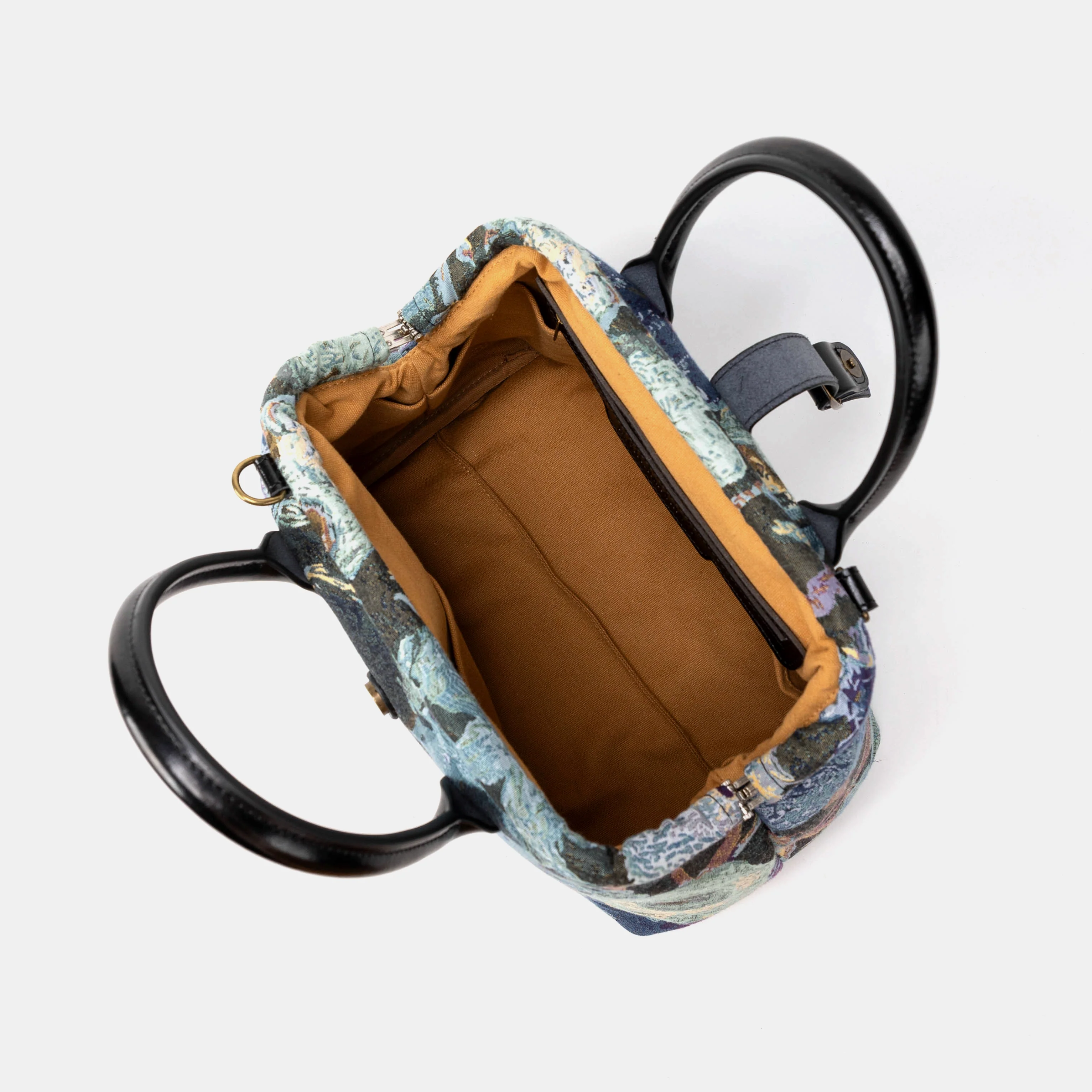 Abstract Blue Carpet Handbag Purse - Image 6