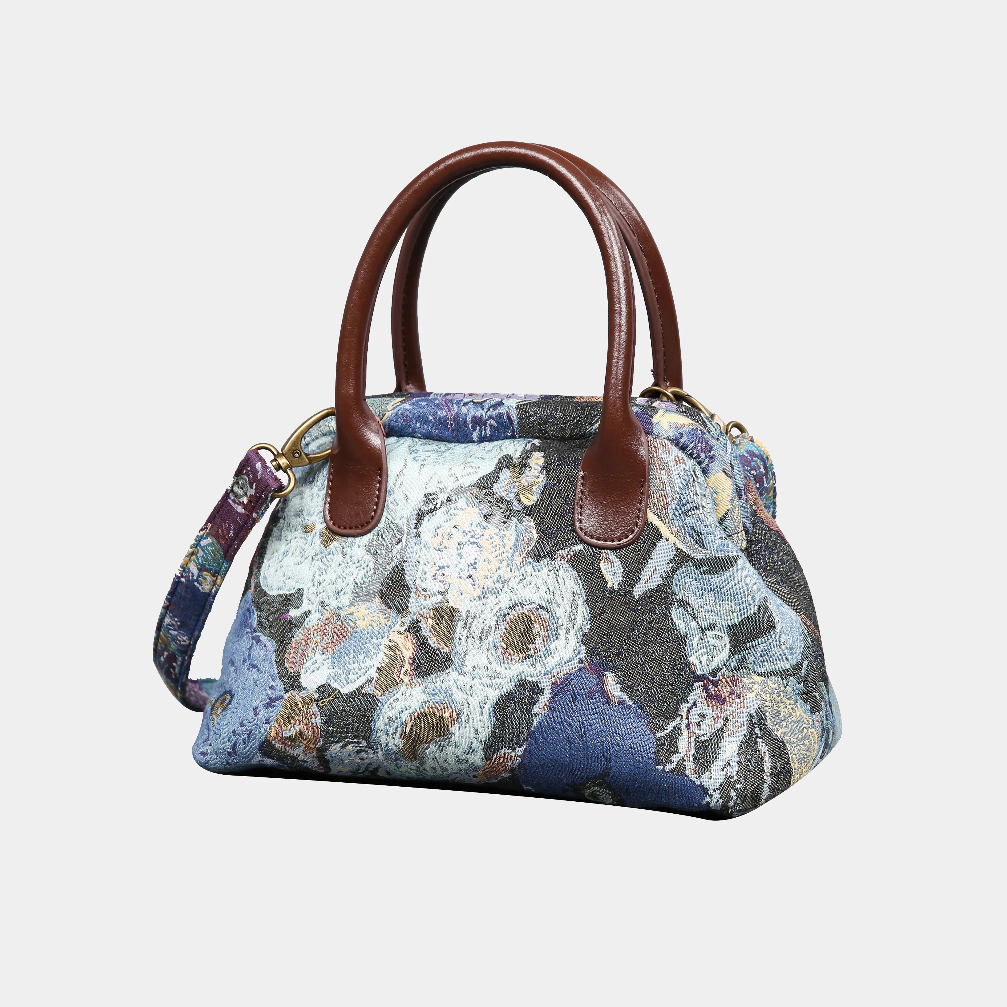 Abstract Blue Carpet Satchel - Image 3
