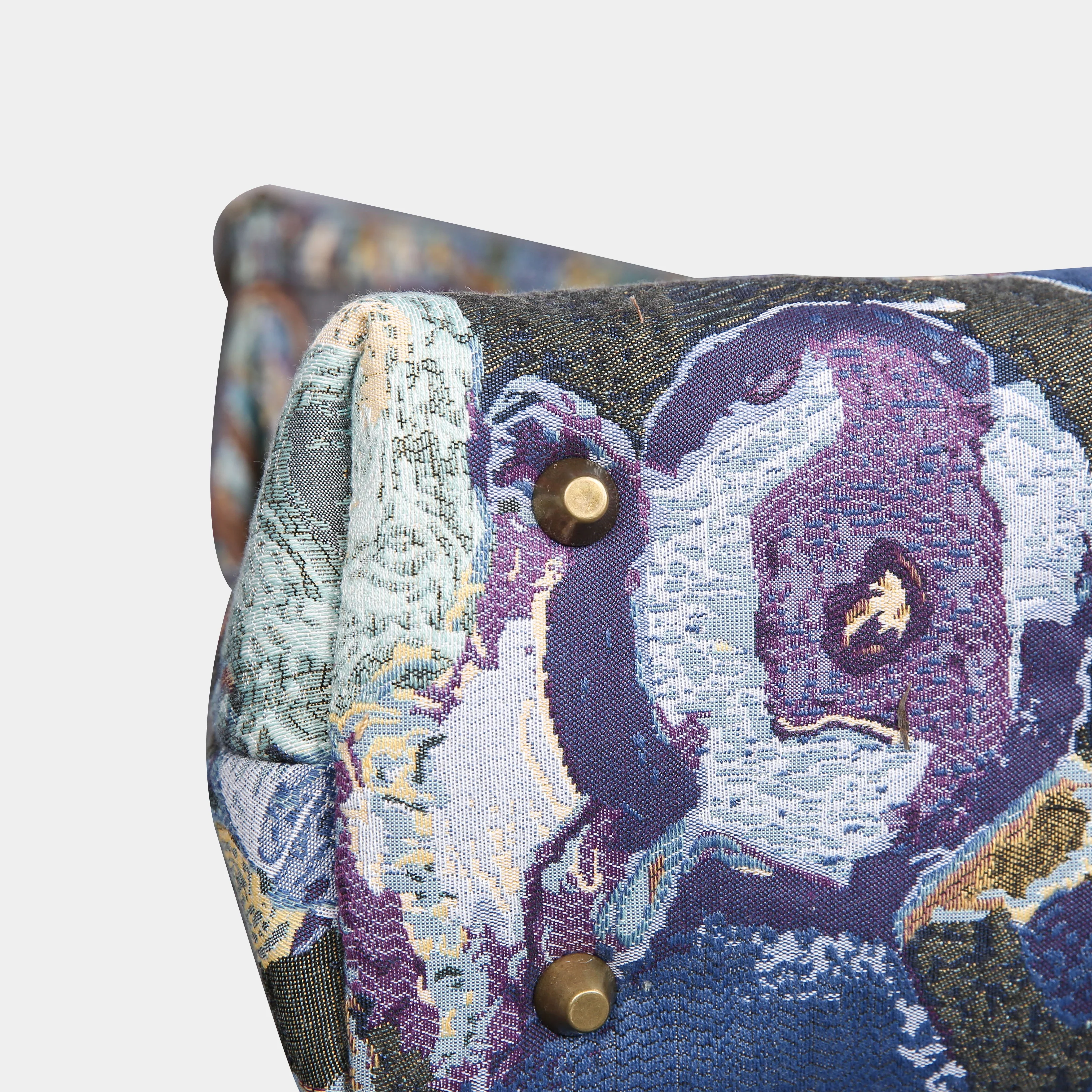 Abstract Blue Carpet Satchel - Image 5