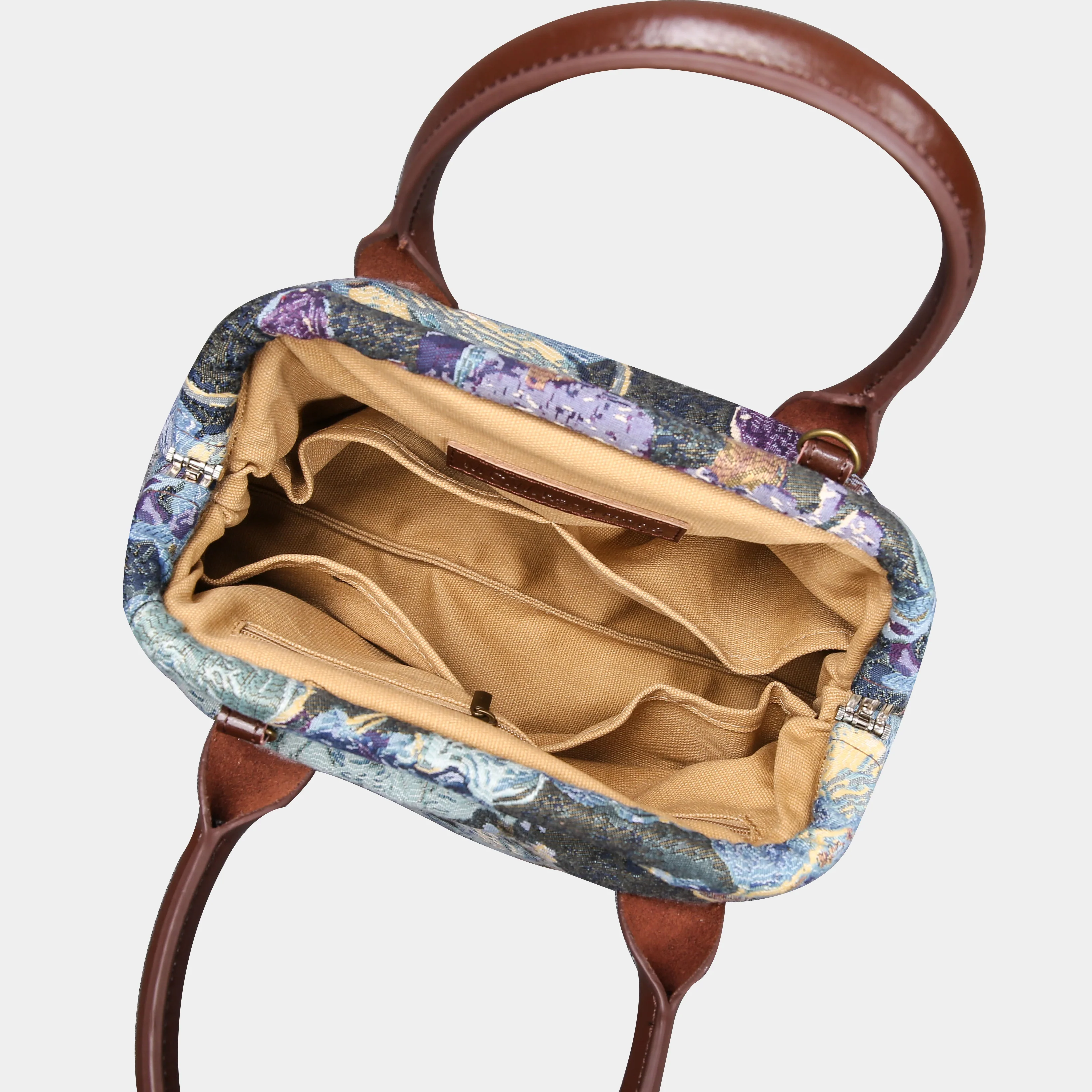 Abstract Blue Carpet Satchel - Image 6