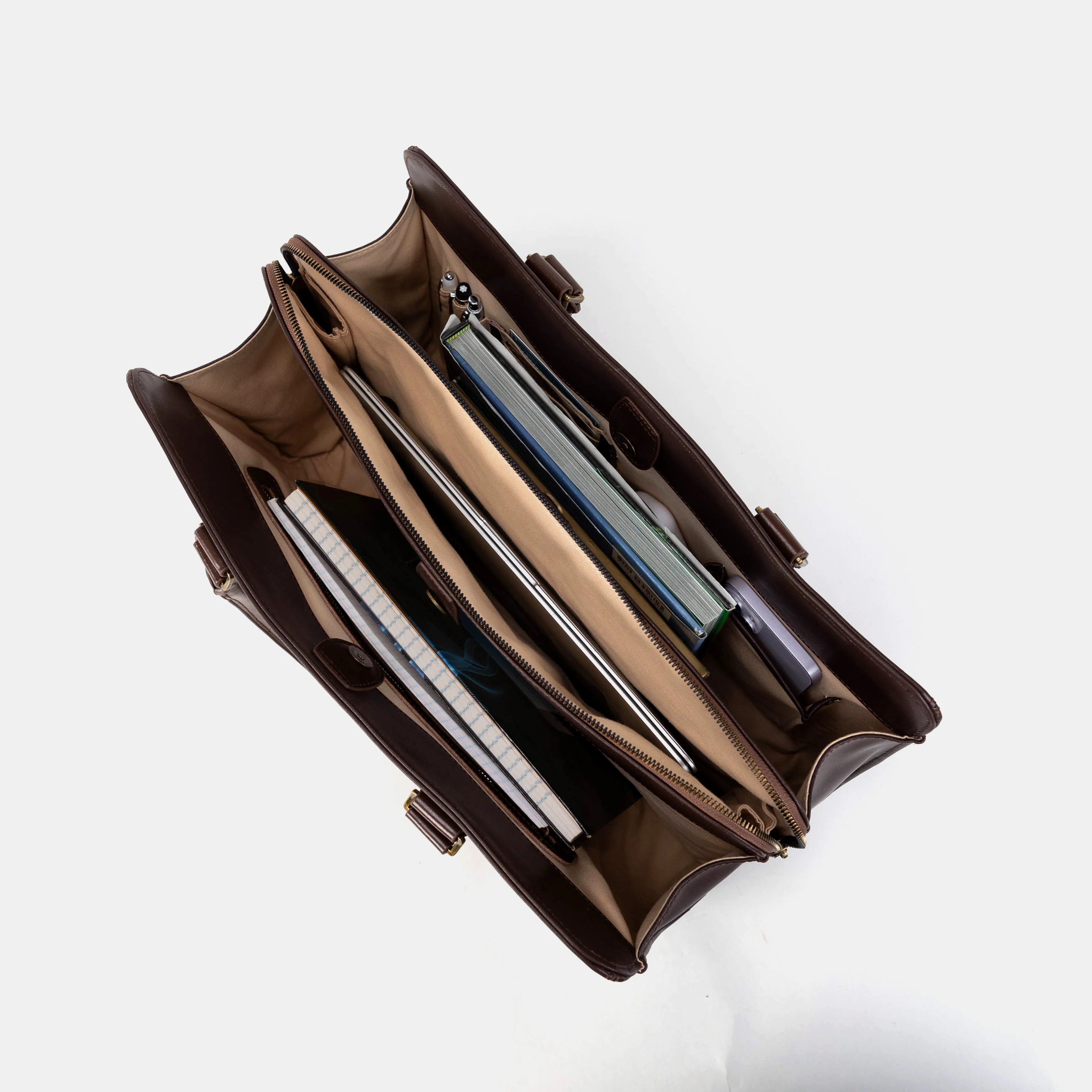 Abstract Brown Business Tote - Image 2