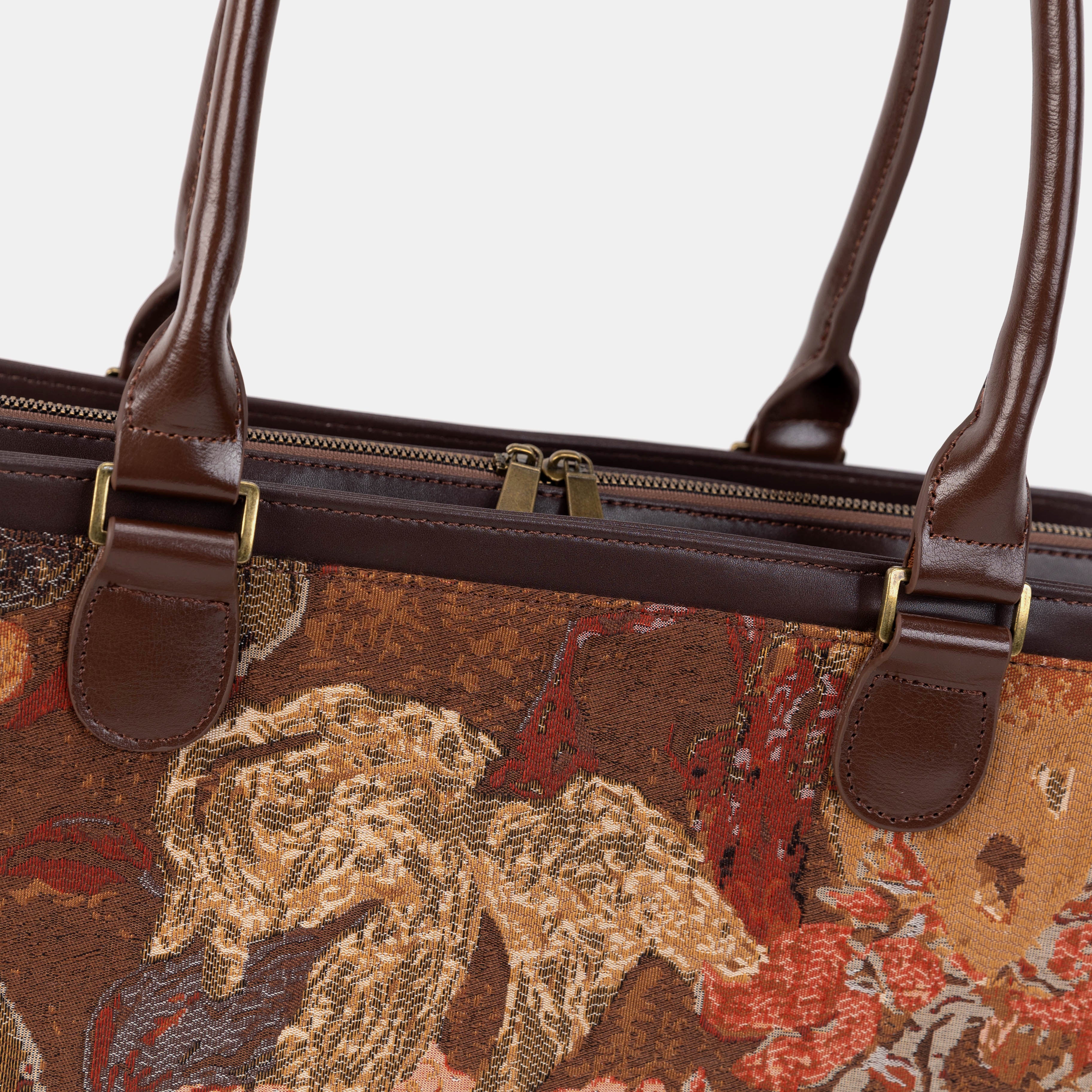 Abstract Brown Business Tote - Image 5