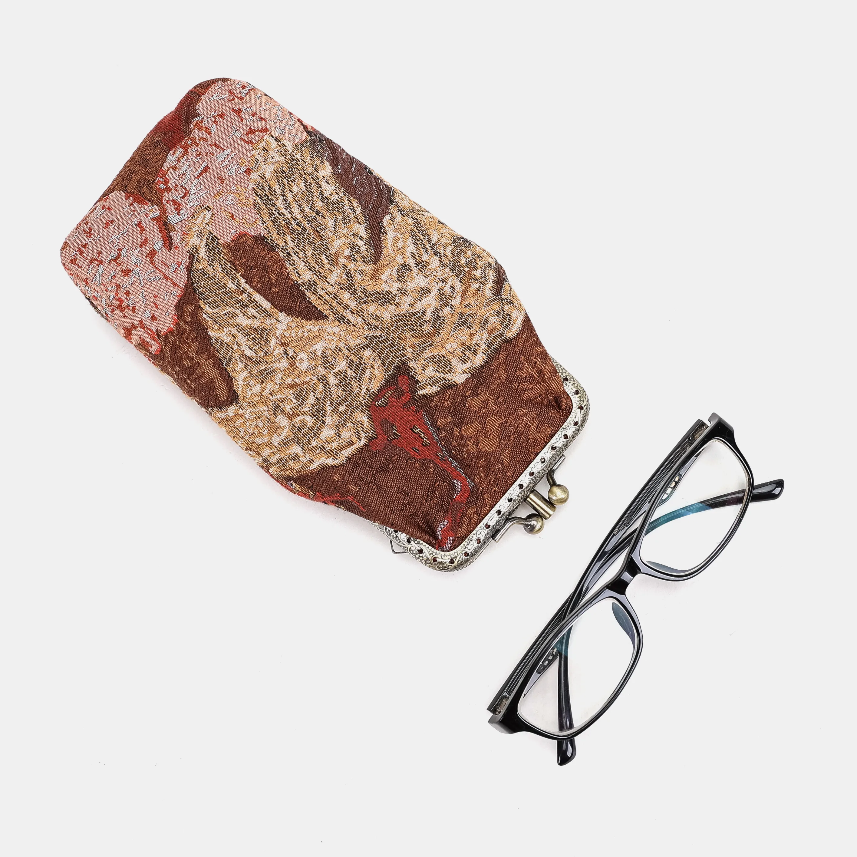 Abstract Brown Carpet Eyeglasses Case - Image 5