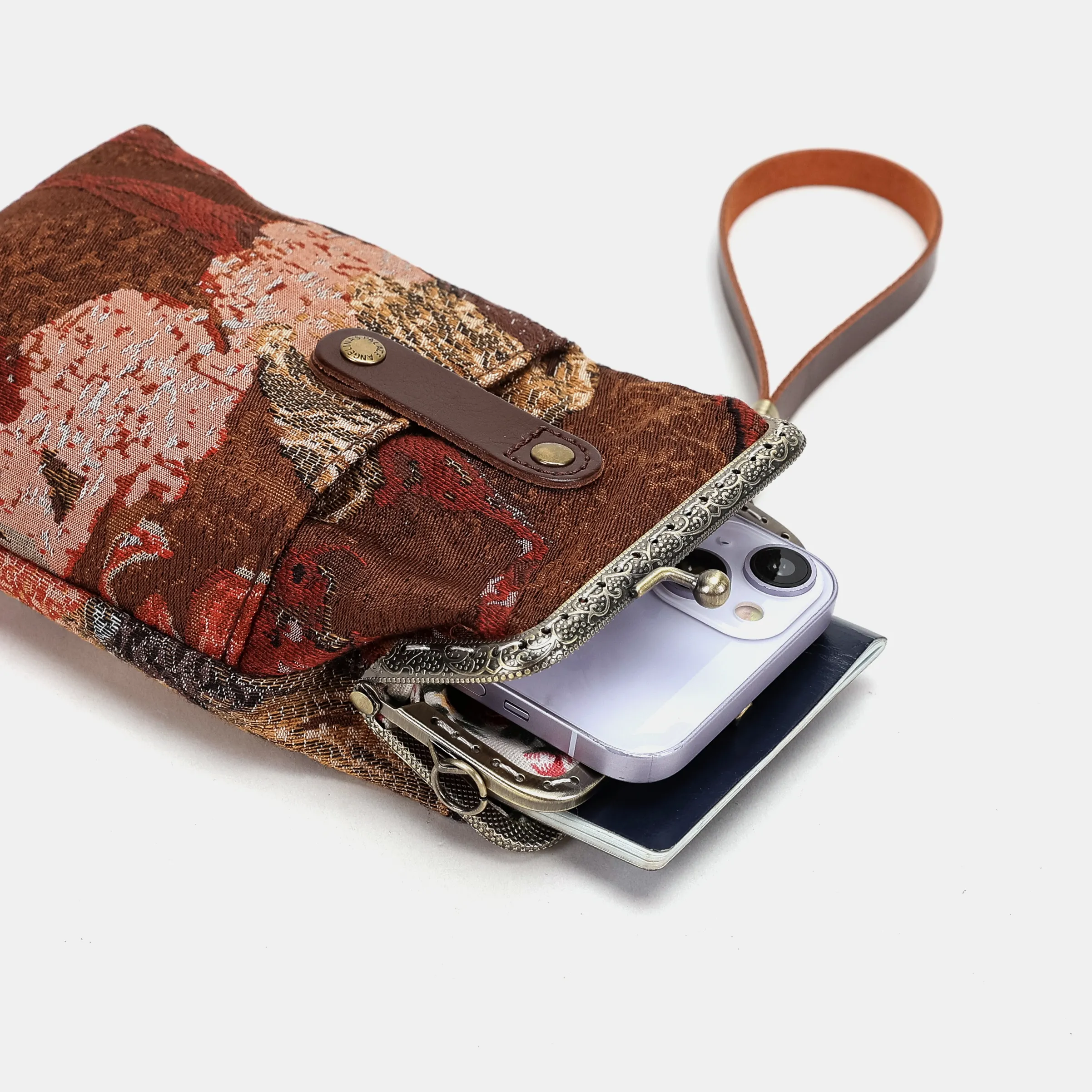 Abstract Brown Carpet Phone Case - Image 7