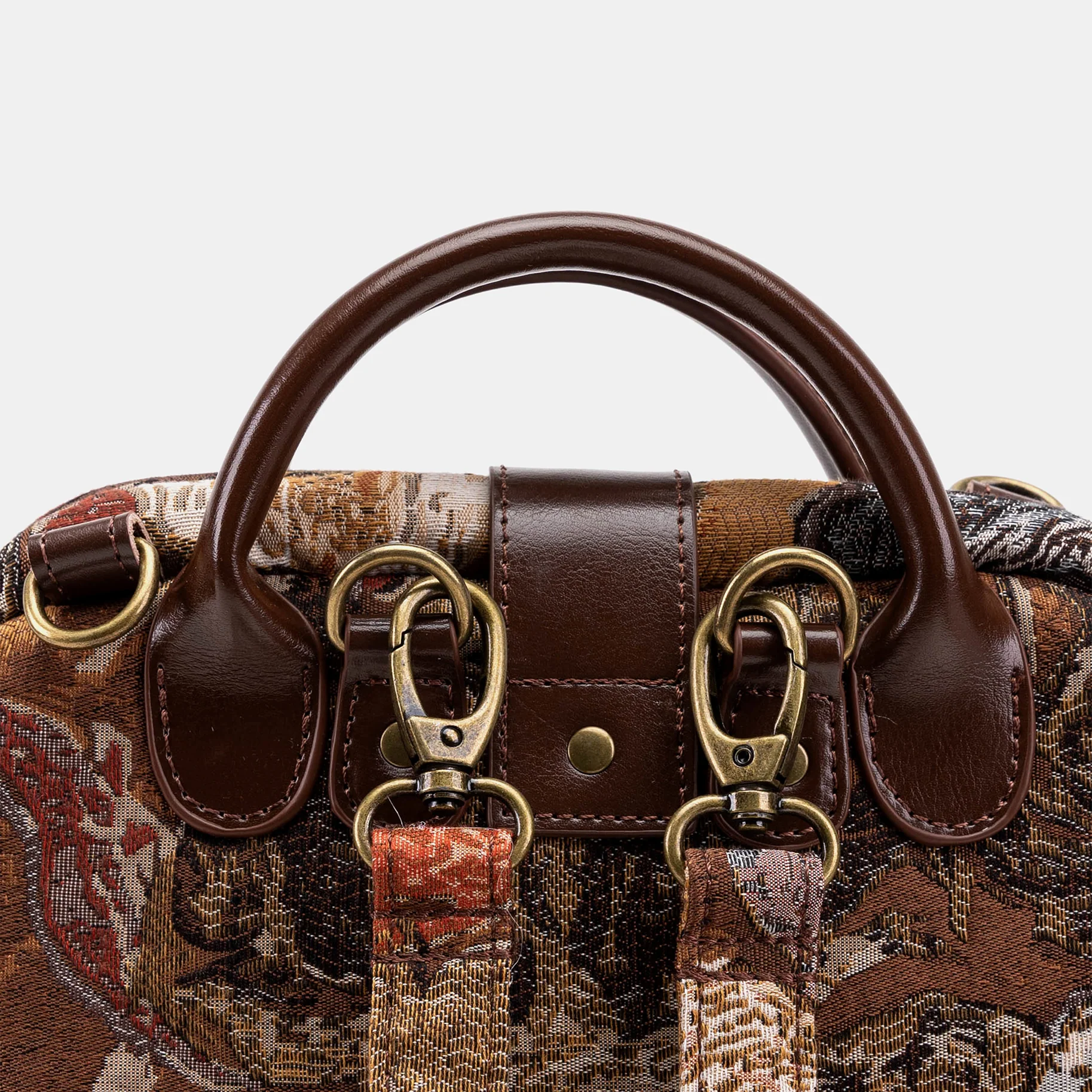 Abstract Brown Everyday Backpack - Image 6