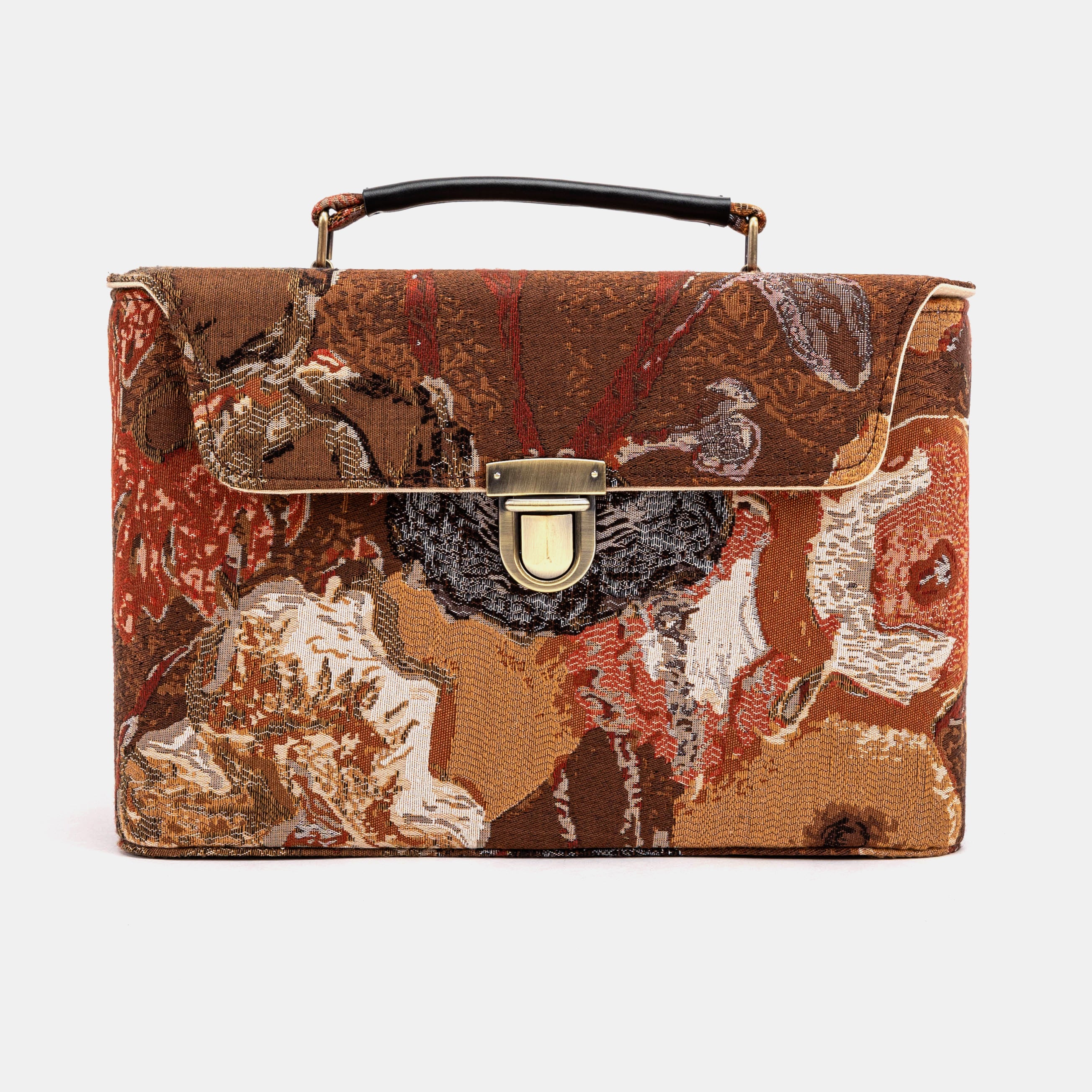 Abstract Brown Josephine Large Train Case