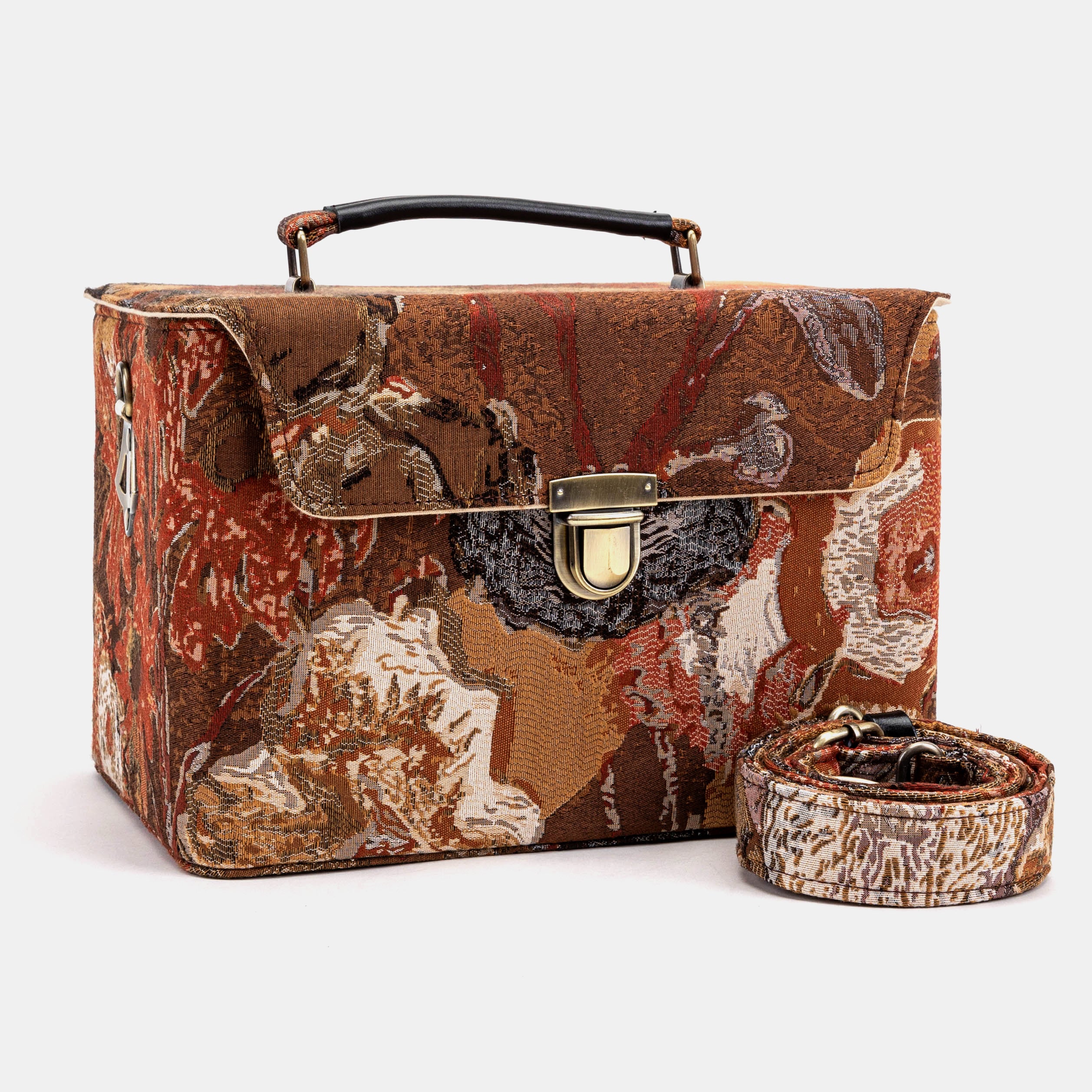 Abstract Brown Josephine Large Train Case - Image 2