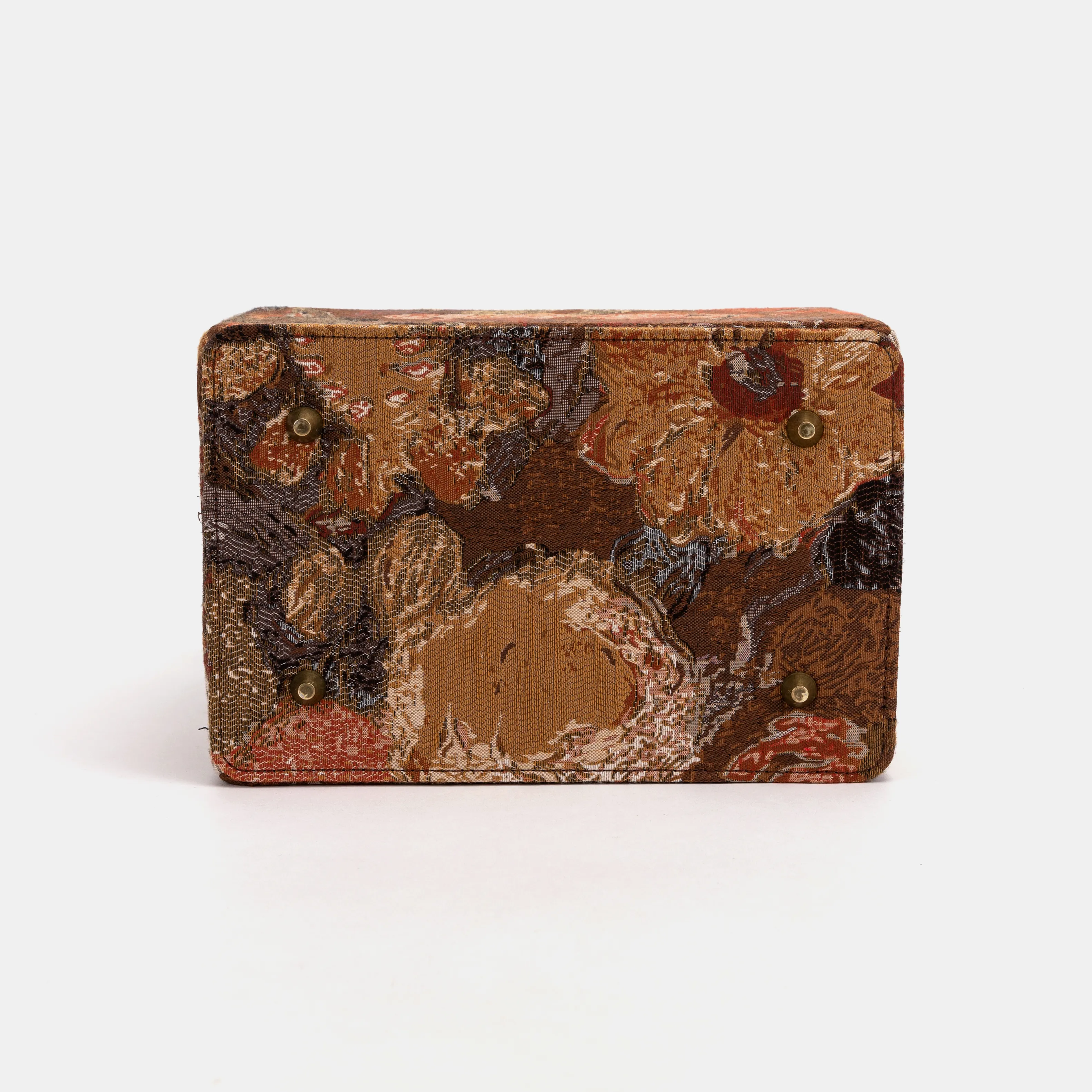 Abstract Brown Vivienne Carpet Purse Gladstone Bag - Image 10