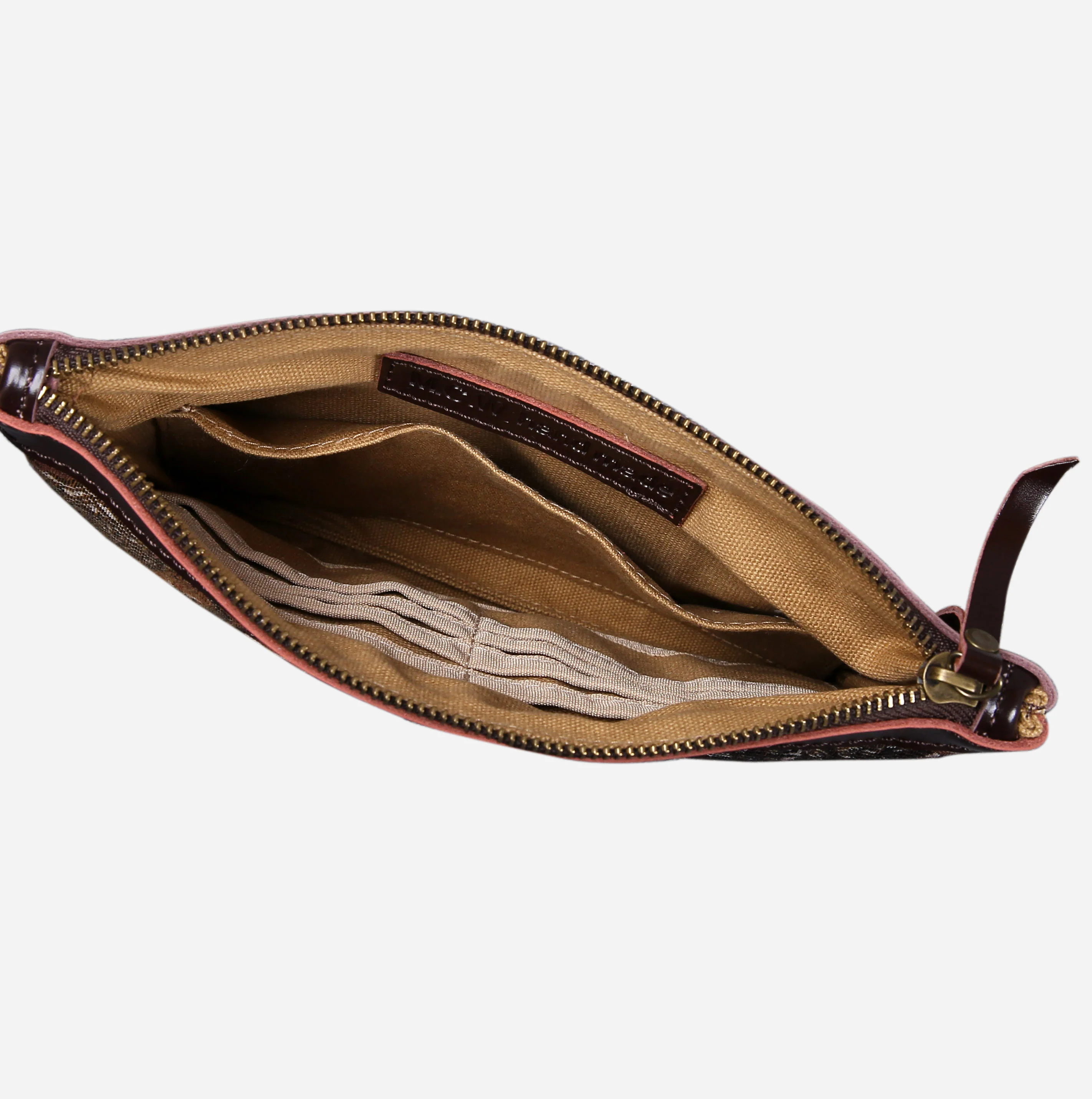 Abstract Brown Wristlet Clutch - Image 4