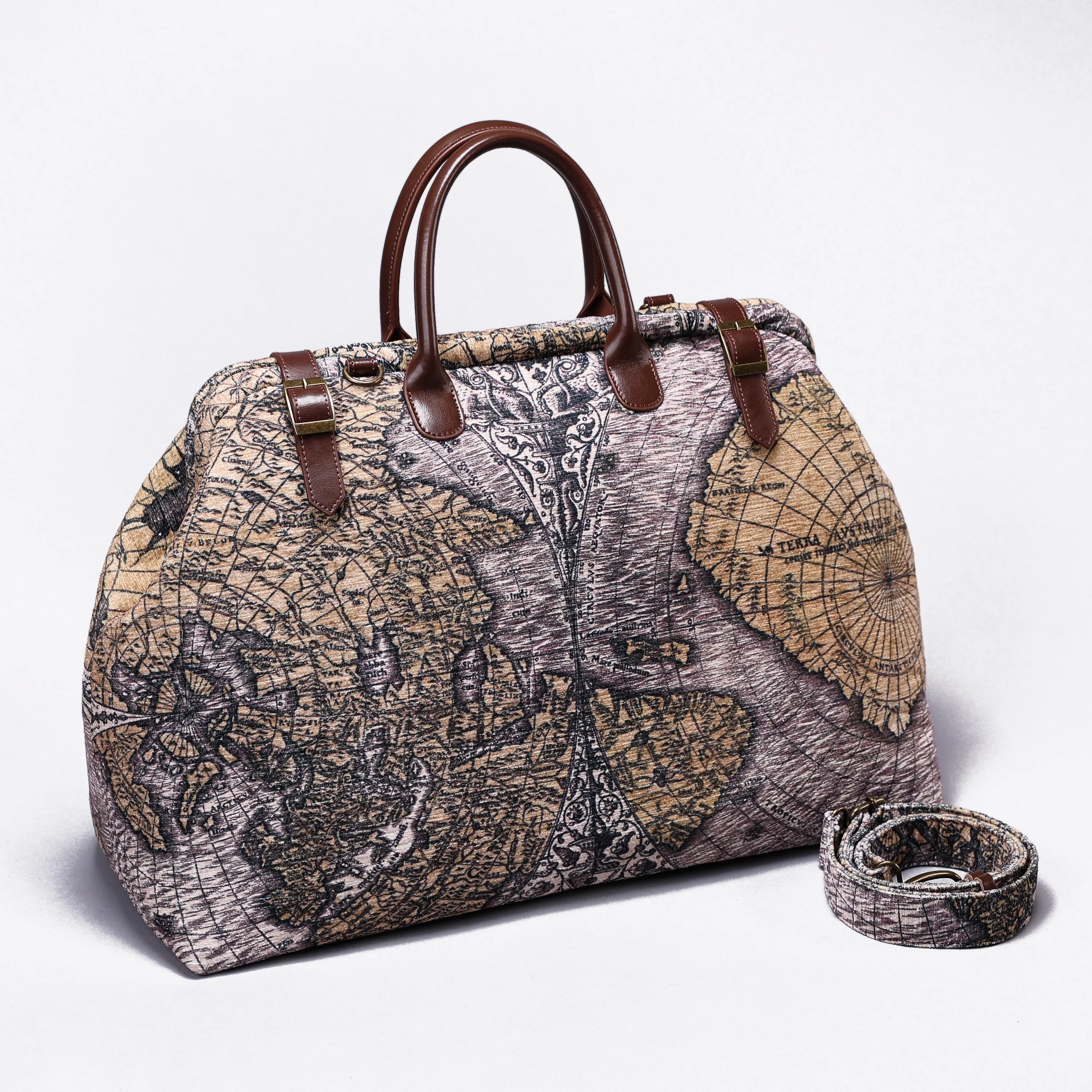 Ancient World Map Large Carpetbag - Image 2
