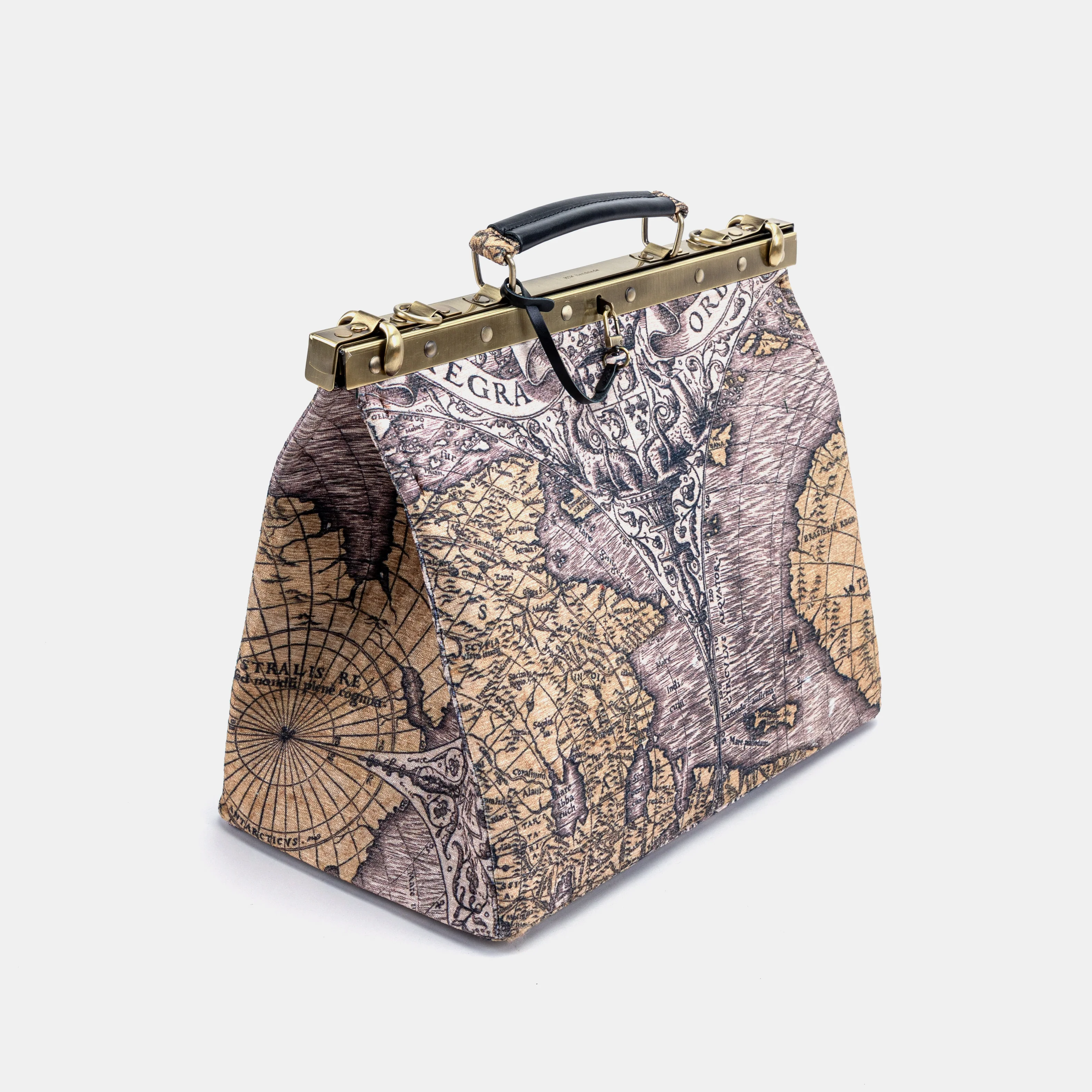 Ancient World Map Celine Carpet Gladstone Bag - Image 3