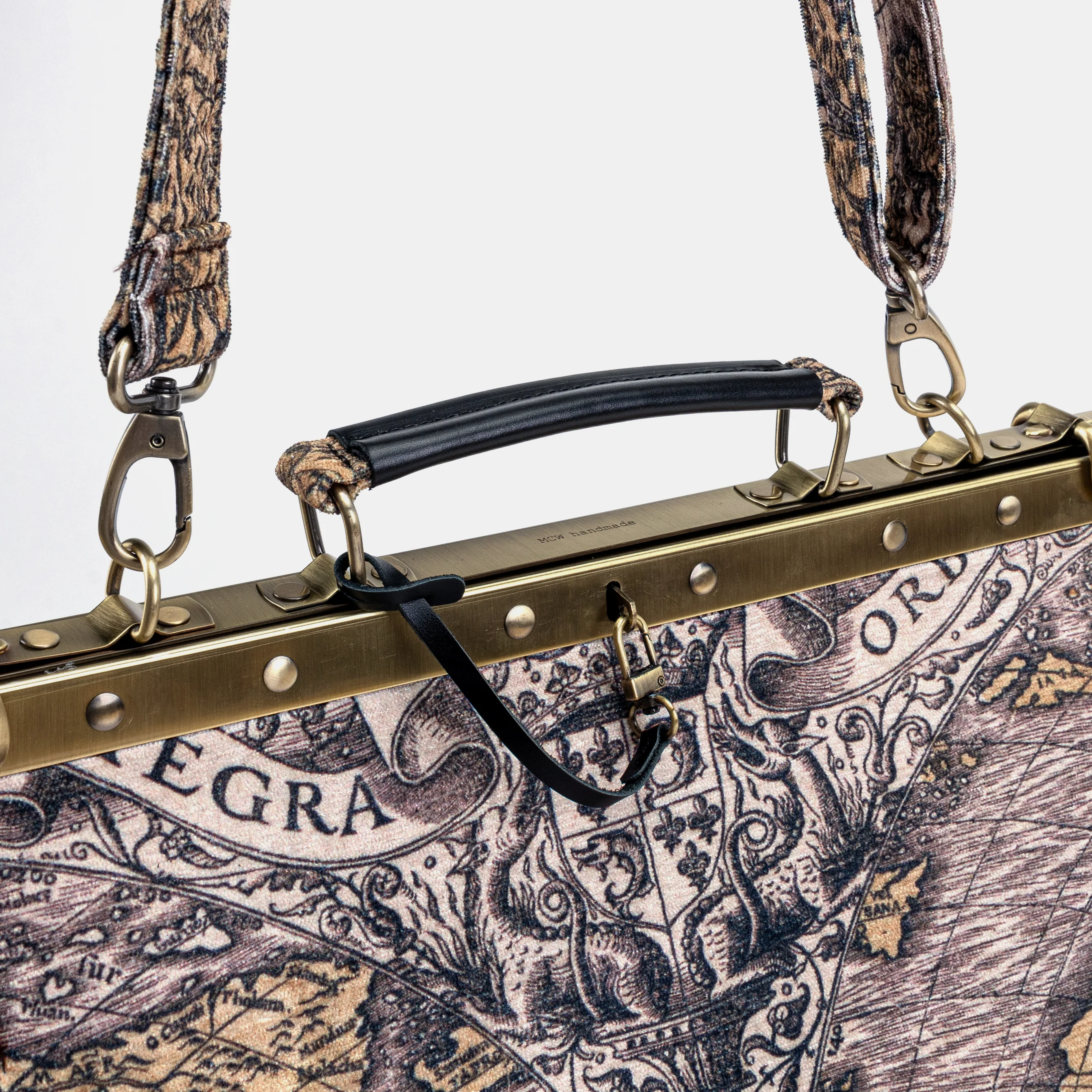Ancient World Map Celine Carpet Gladstone Bag - Image 4