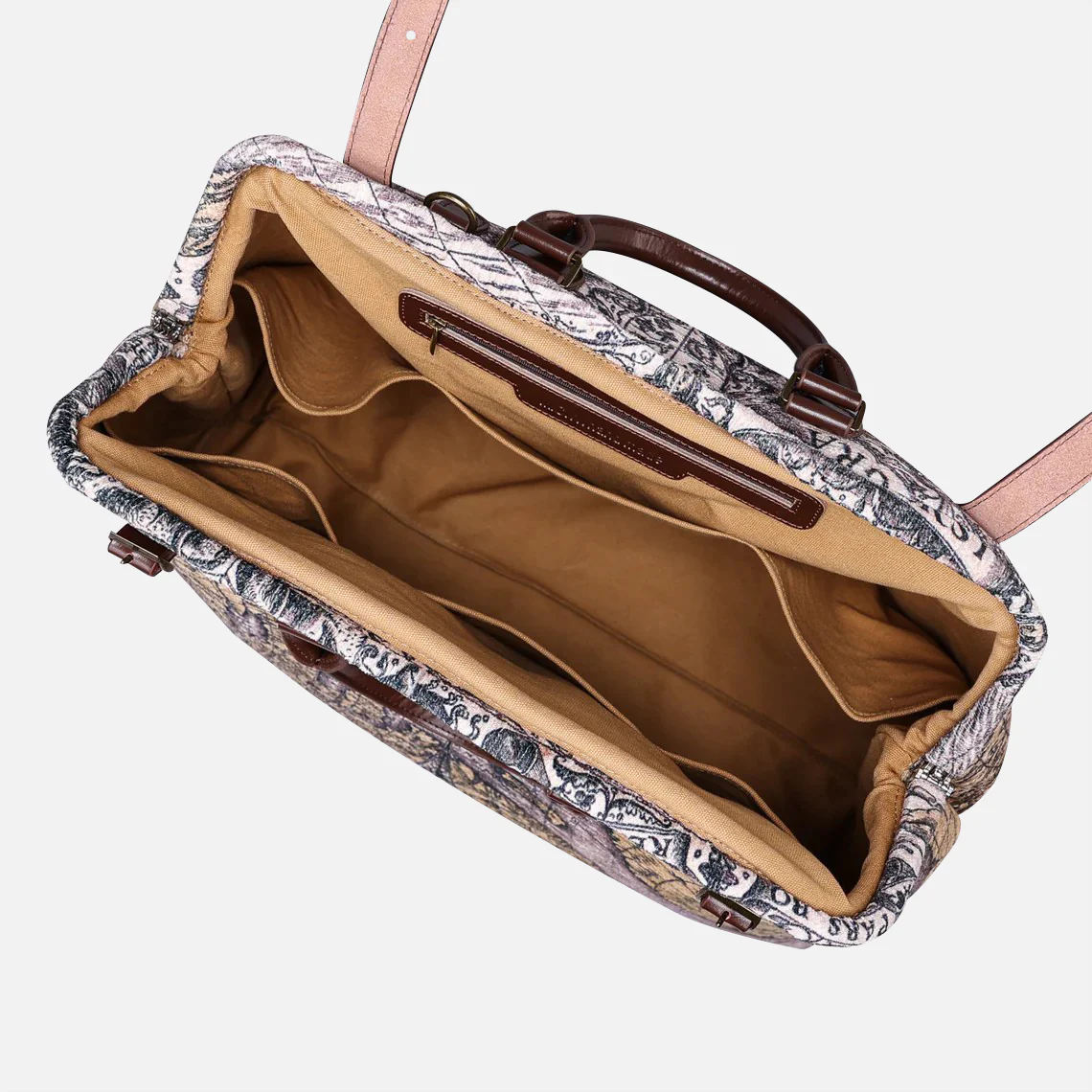 Ancient World Map Men's Carpetbag - Image 6