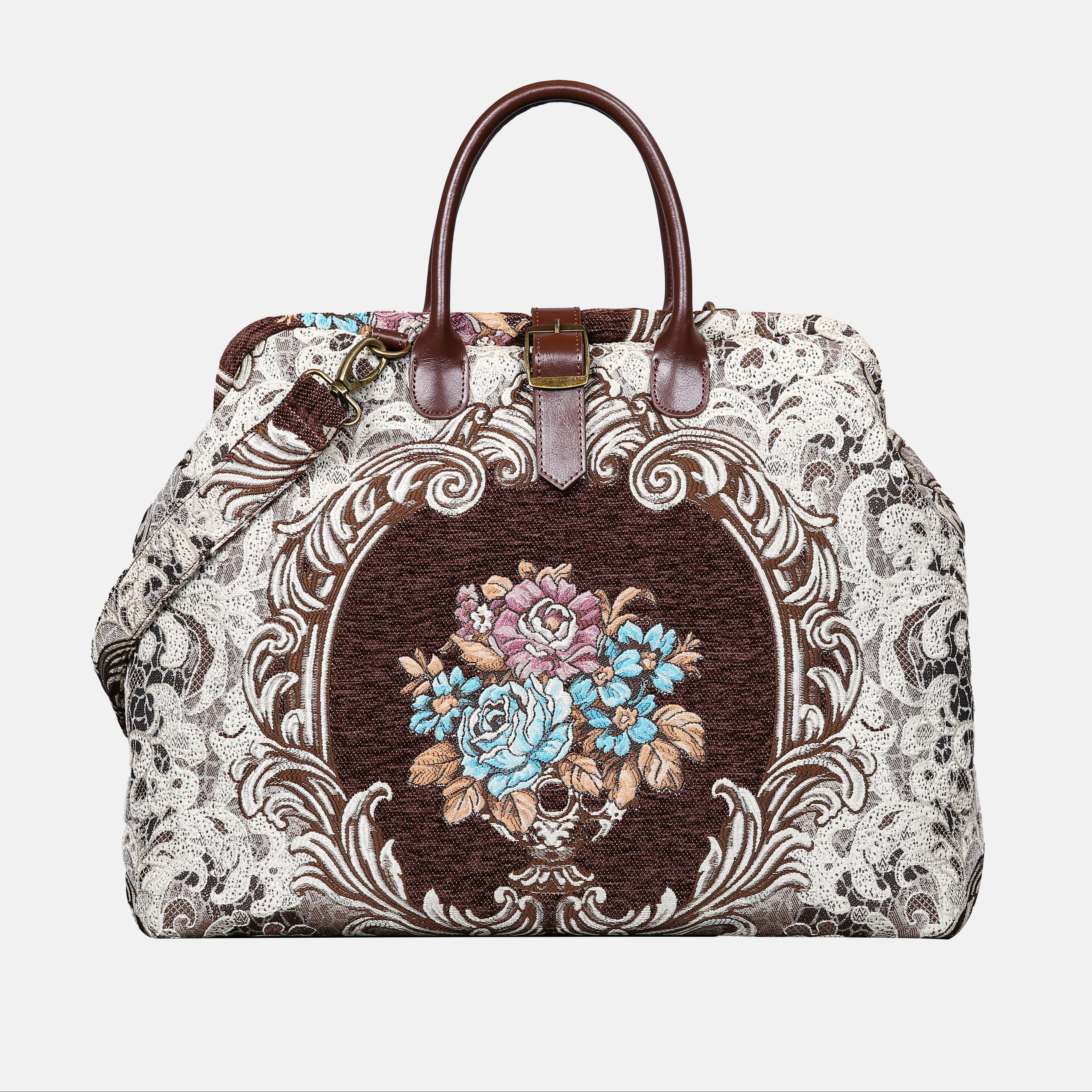 Baroque Bouquet Brown Mary Poppins Weekender