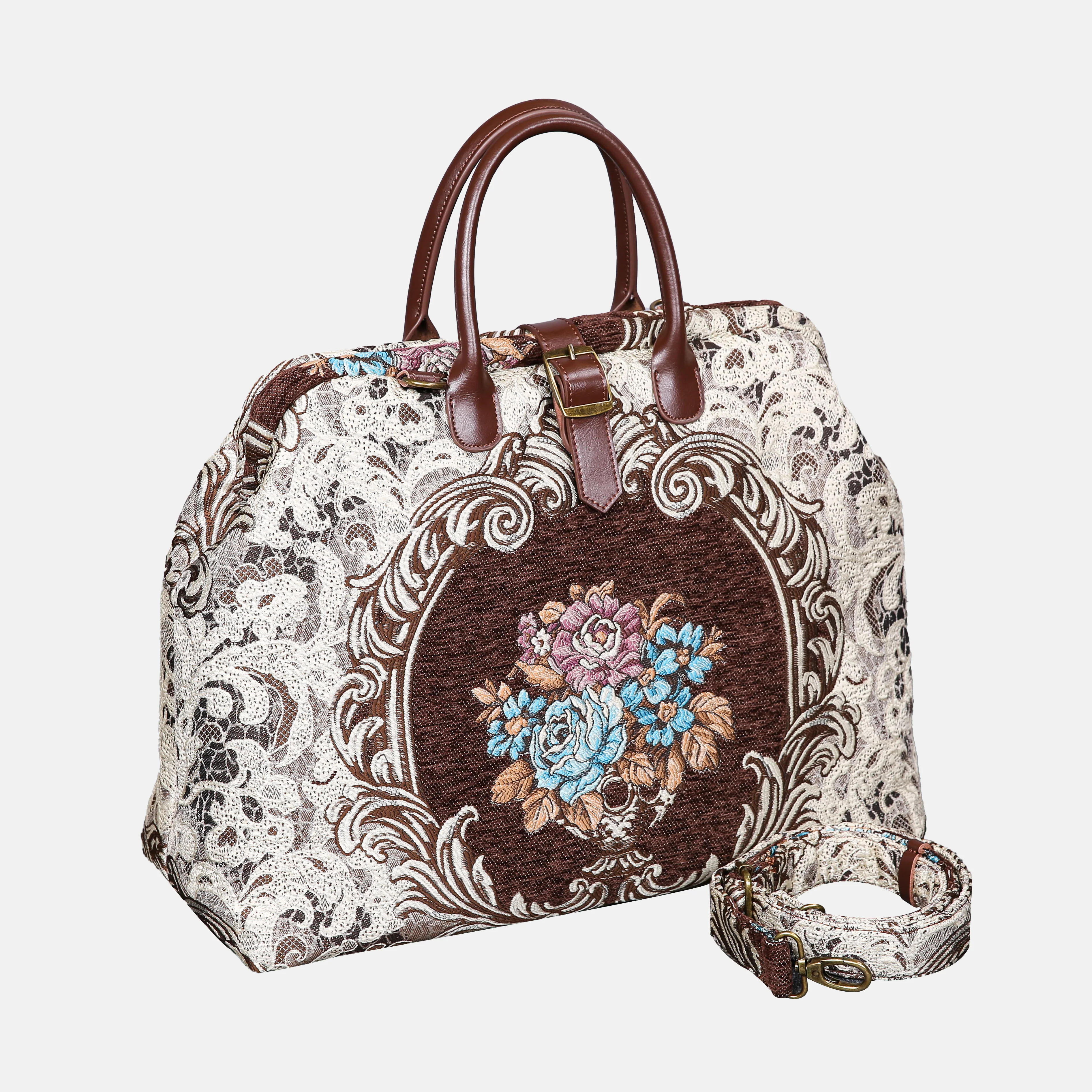 Baroque Bouquet Brown Mary Poppins Weekender - Image 2