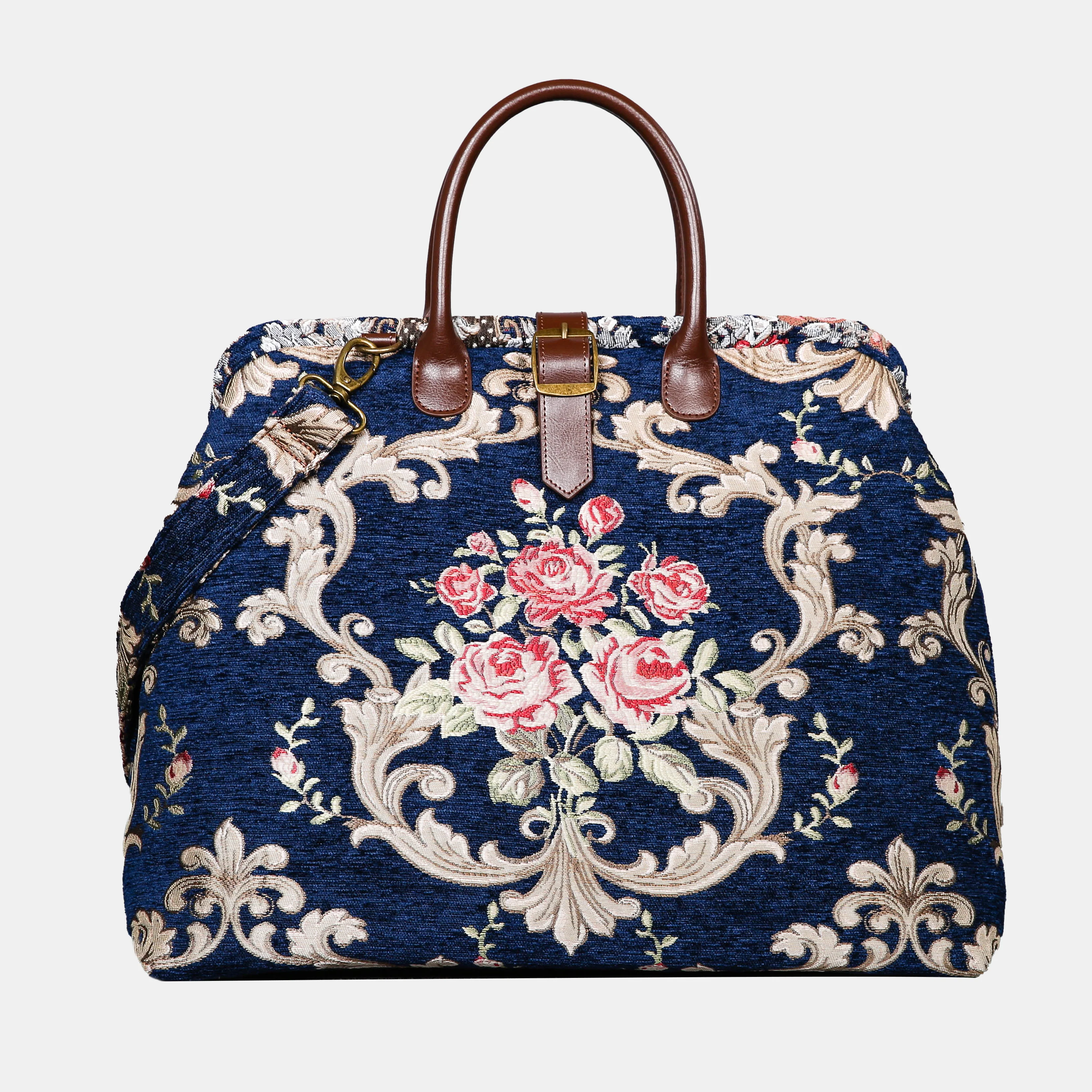 Baroque Garden Blue Mary Poppins Weekender