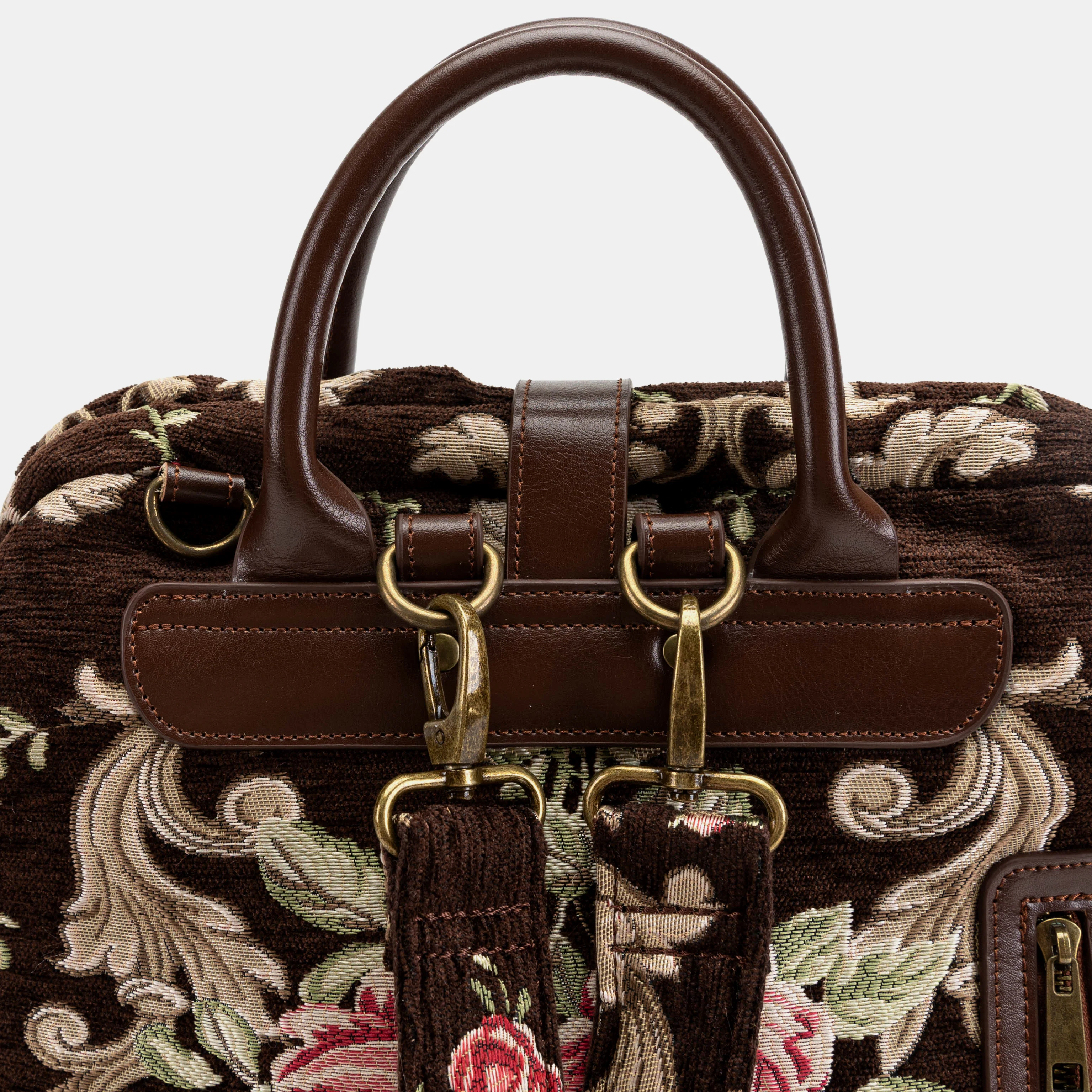 Baroque Garden Brown Carpet Laptop Backpack - Image 6