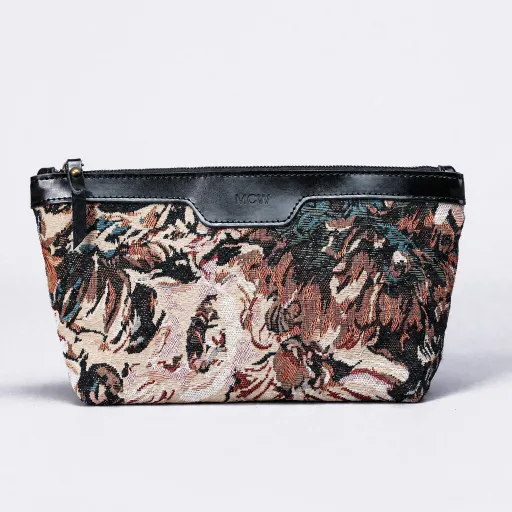 Blooming Daisy Black Carpet Makeup Bag