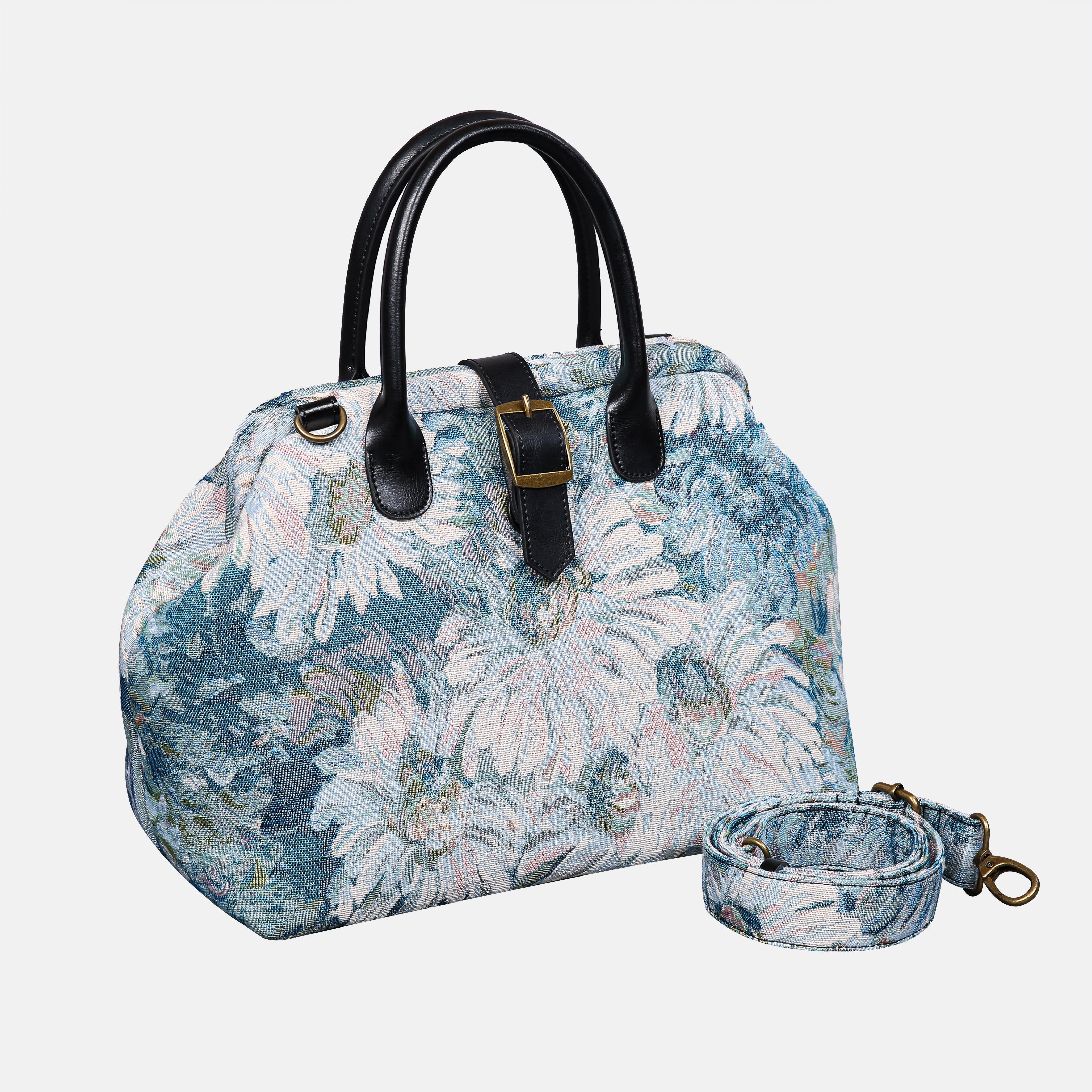 Blooming Daisy Blue Carpet Handbag Purse - Image 2