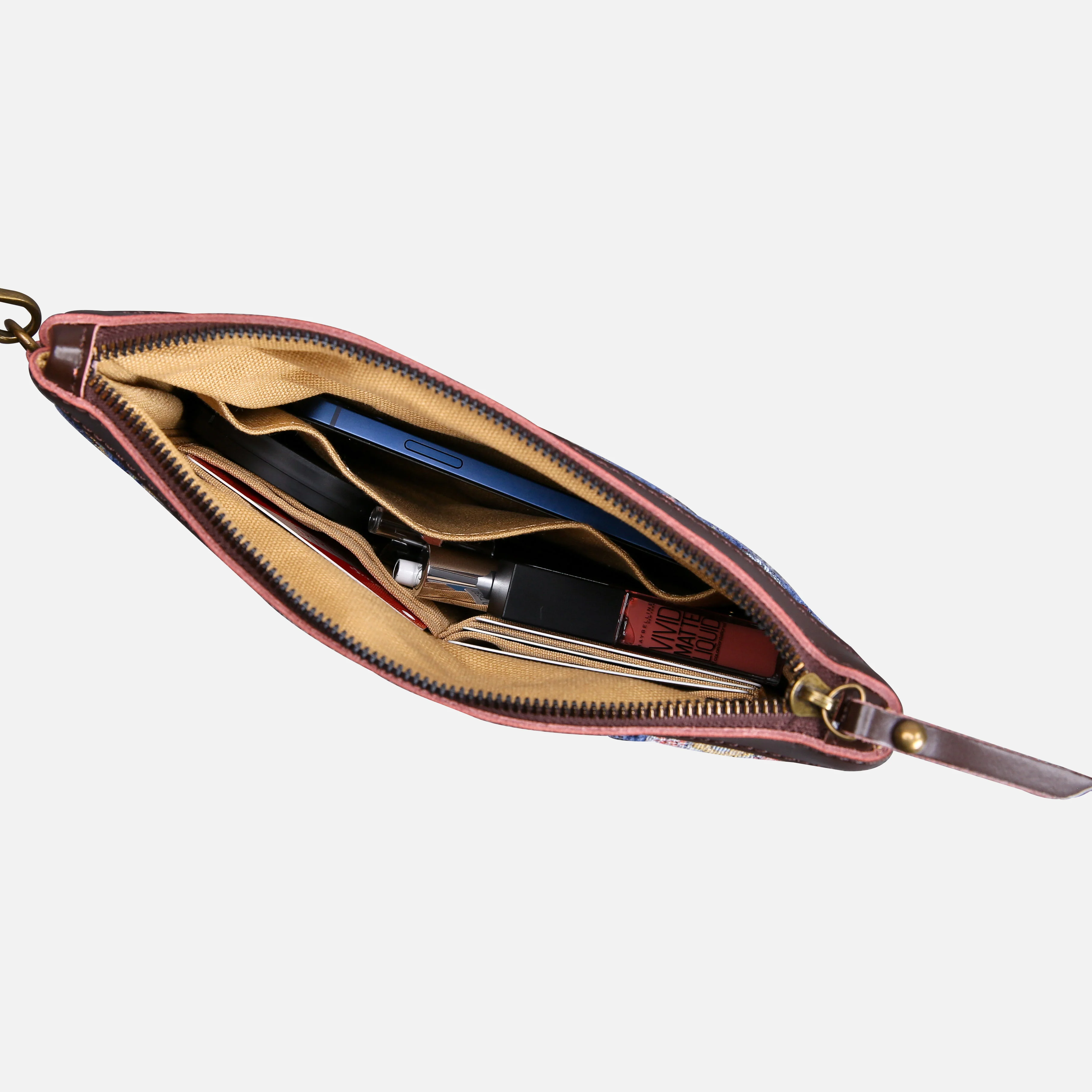 Bouquet Rose Avocado Wristlet Clutch - Image 3