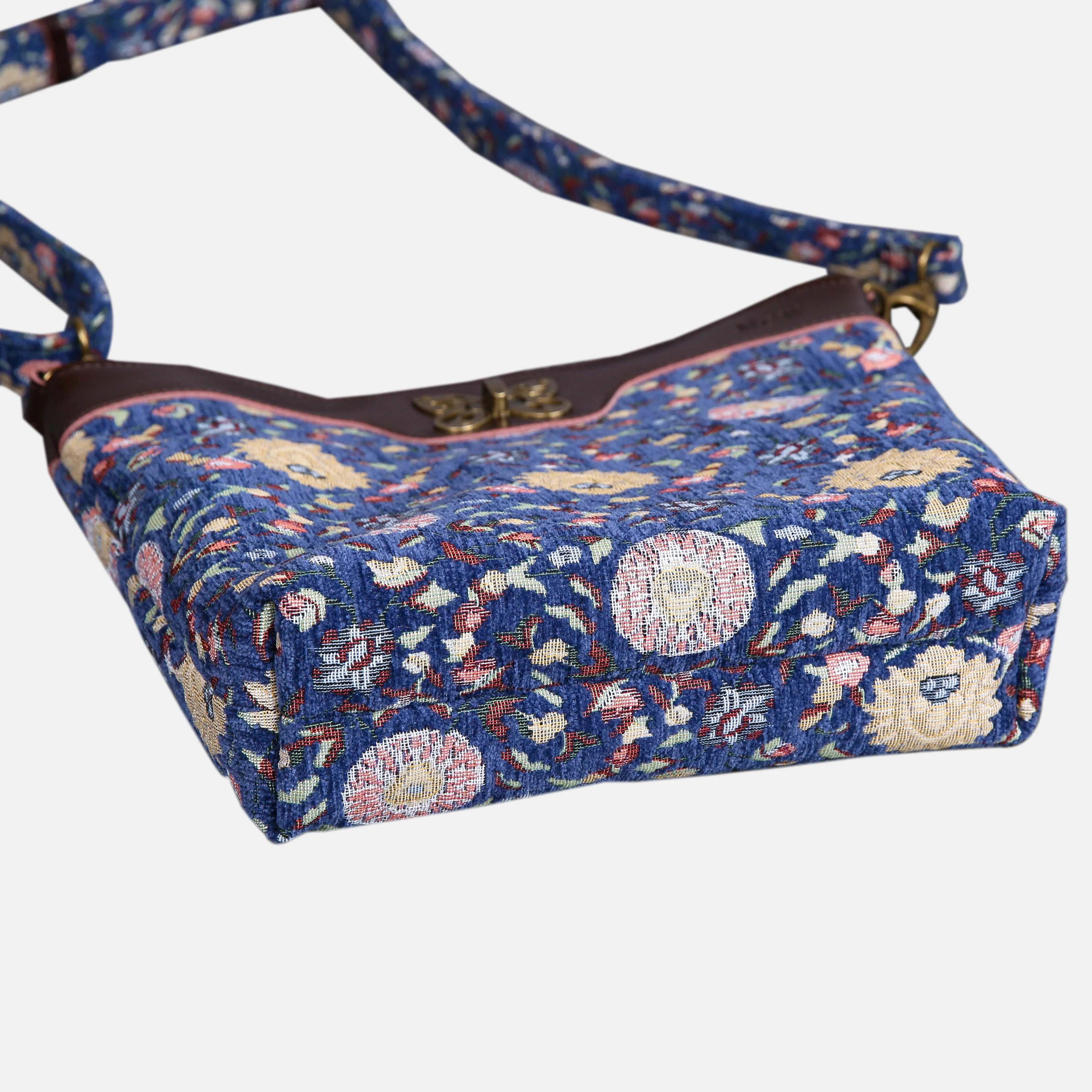 Bouquet Rose Blue Butterfly Crossbody Bag - Image 3