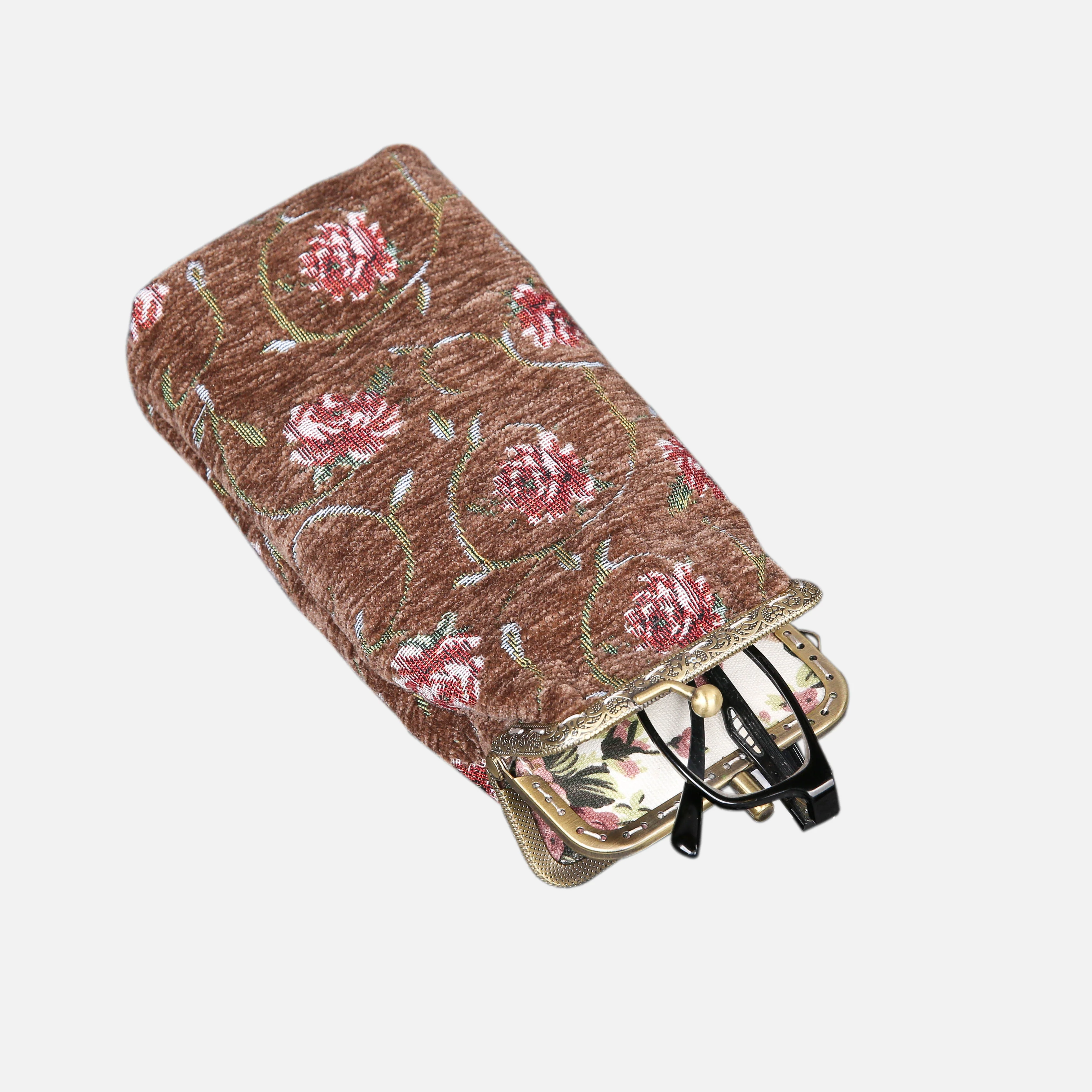 Bouquet Rose Coffee Series Carpet Eyeglasses Case - Image 9