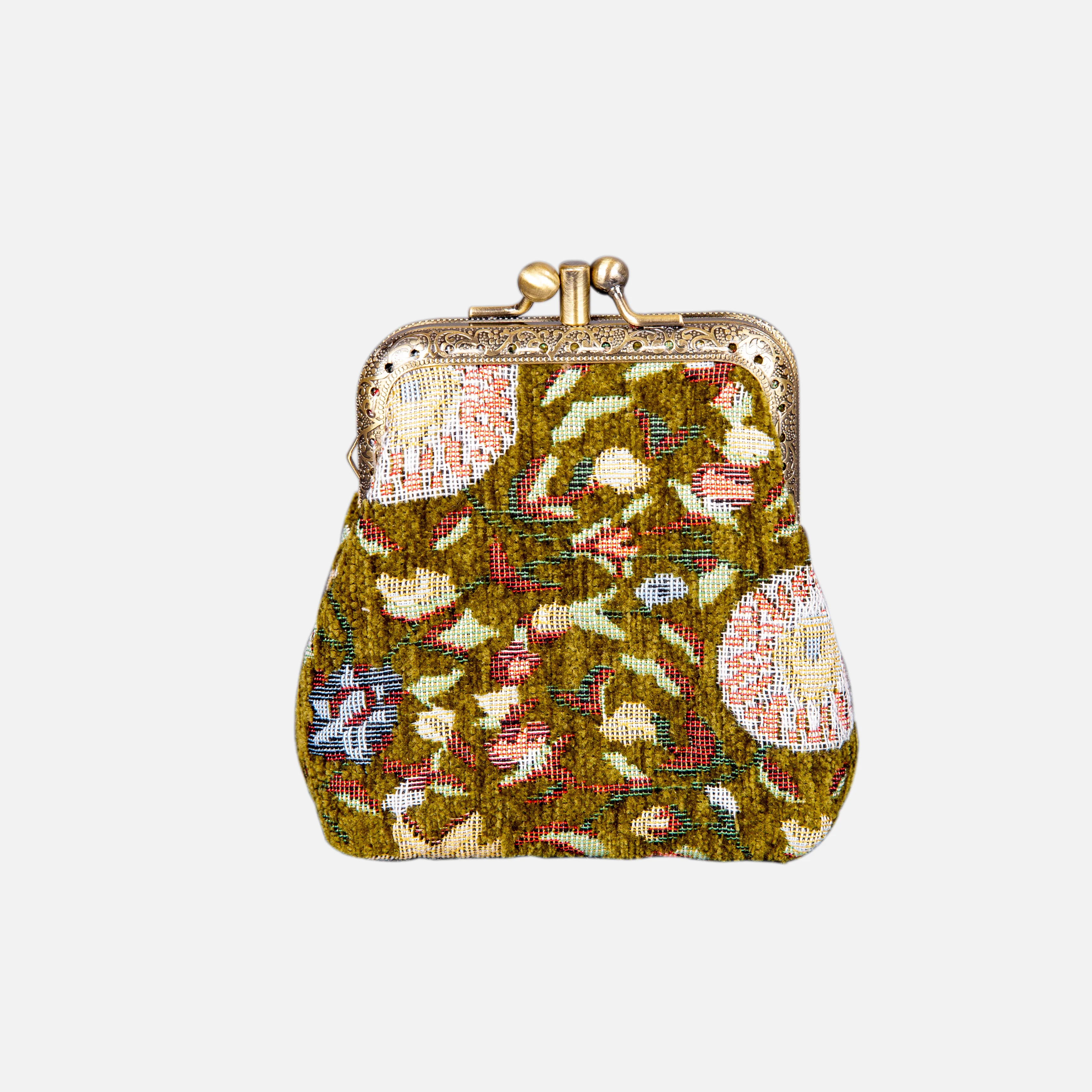 Bouquet Rose Pattern Series Double Kiss Clasp Coin Purse - Image 4