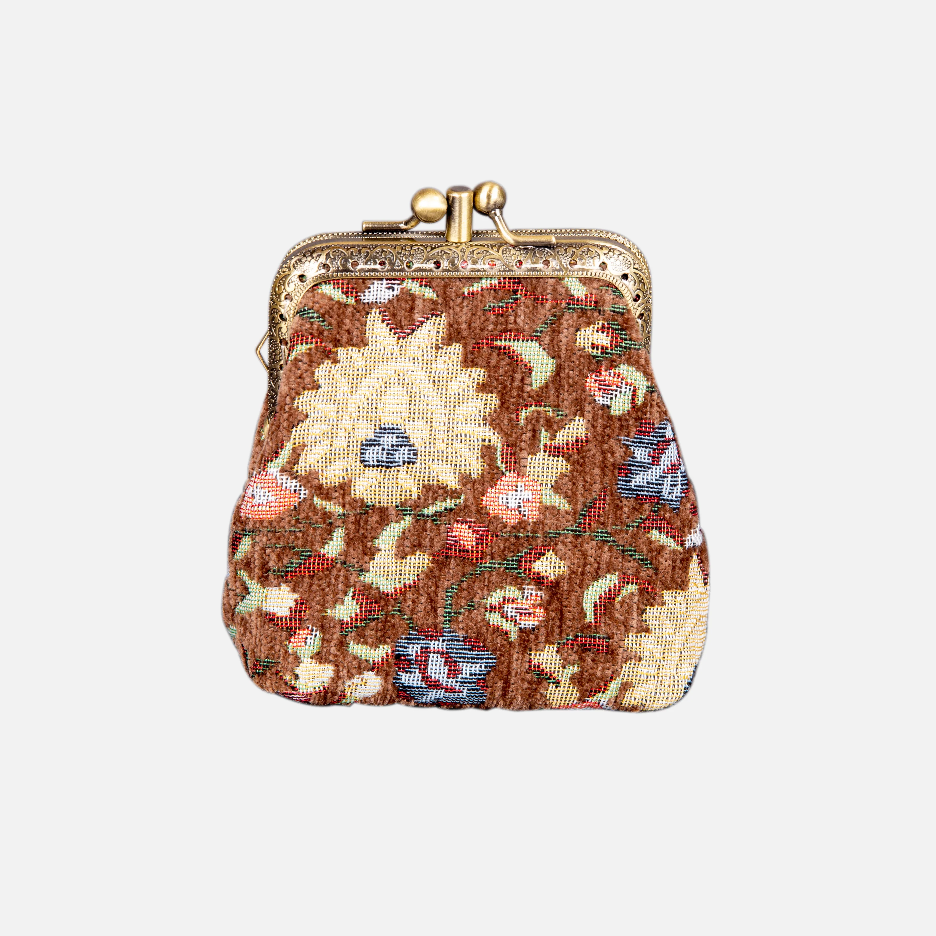 Bouquet Rose Pattern Series Double Kiss Clasp Coin Purse - Image 6