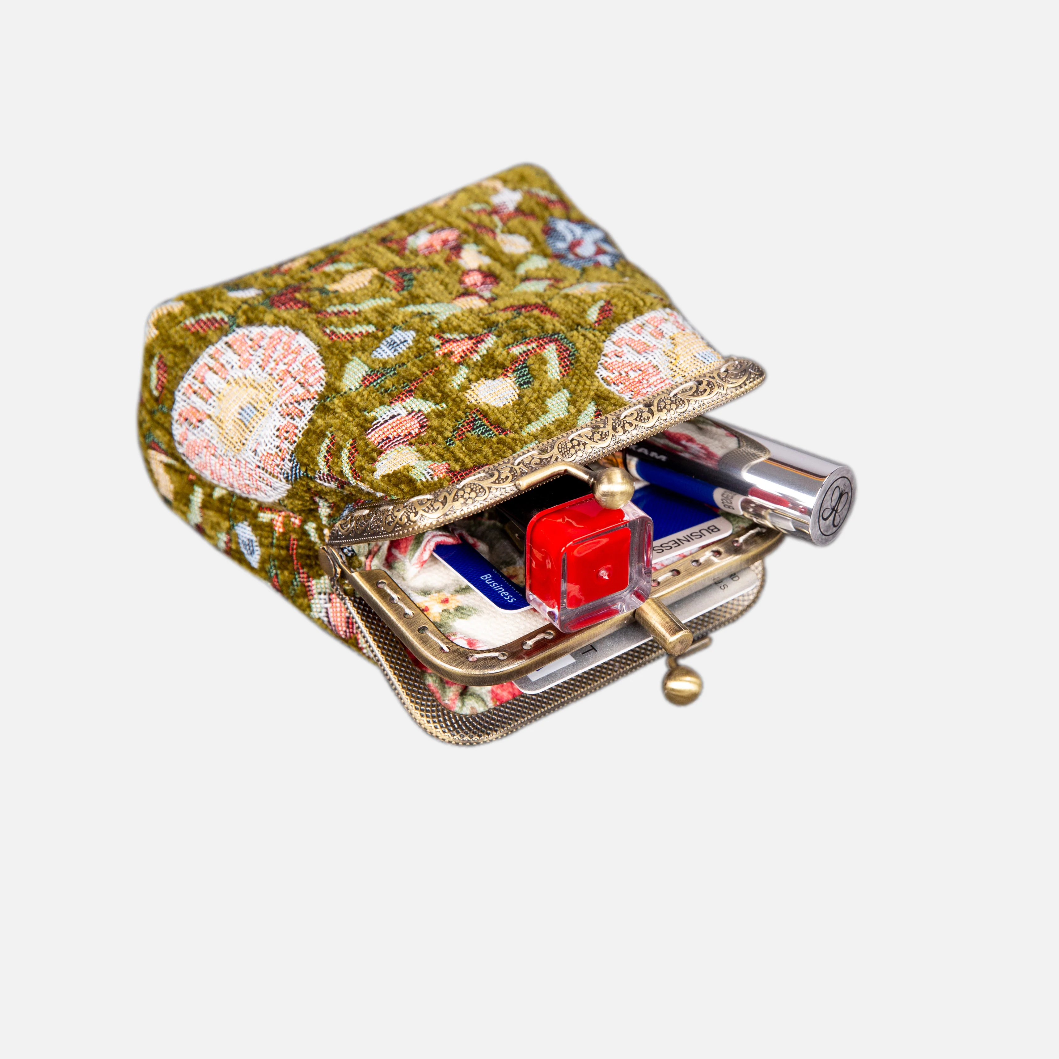 Bouquet Rose Pattern Series Double Kiss Clasp Coin Purse - Image 8