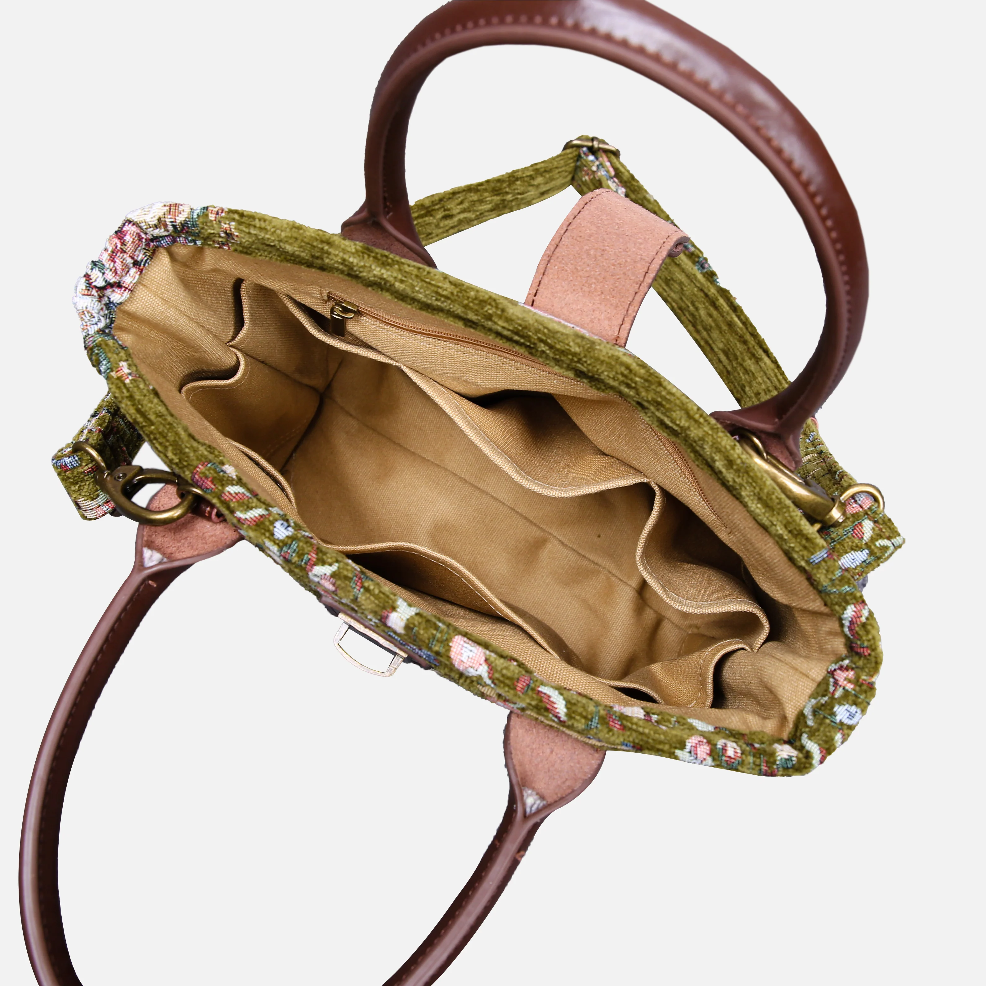Bouquet Rose Series Tuck Lock Carpet Satchel - Image 9