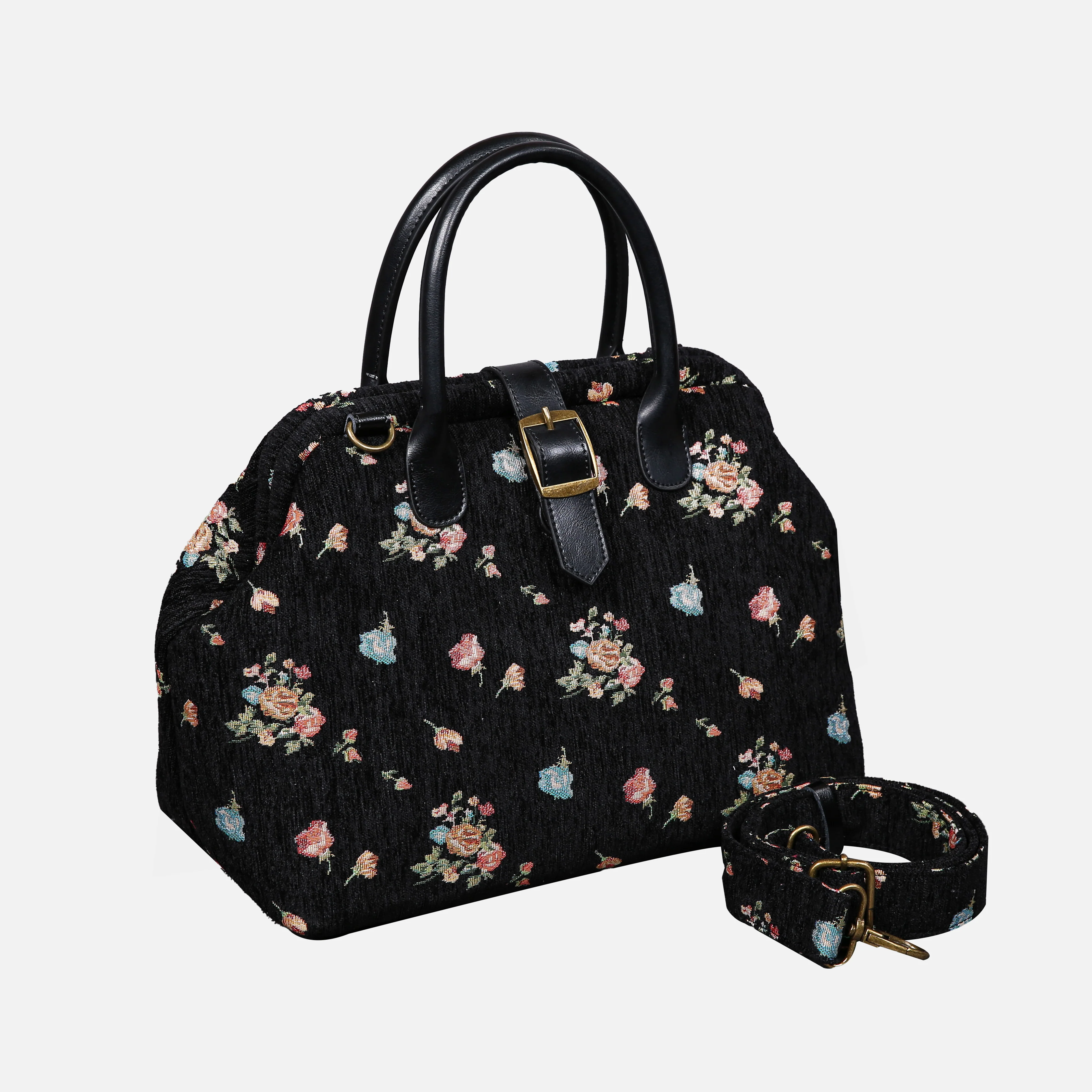 Bouquets Black Carpet Handbag Purse - Image 2