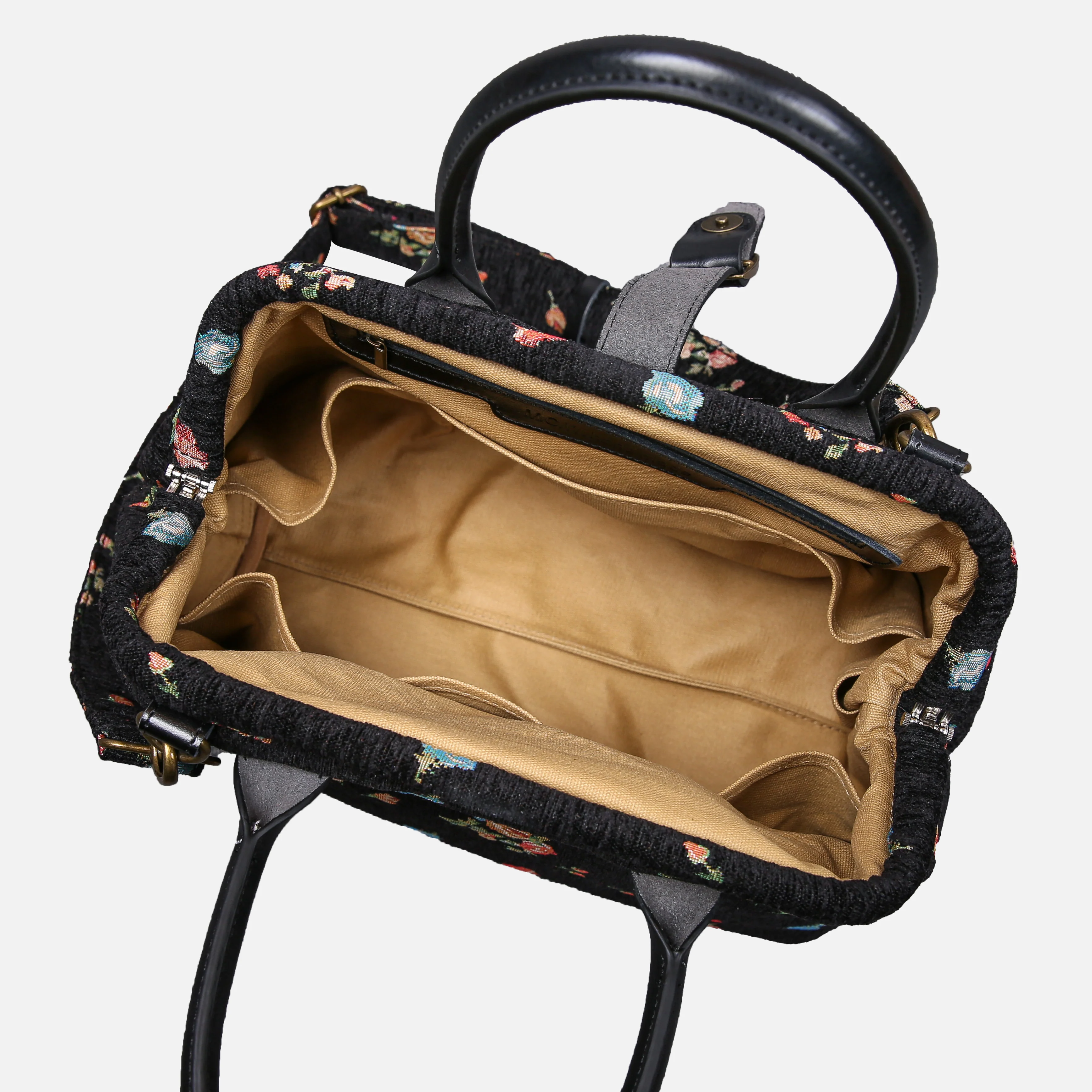 Bouquets Black Carpet Handbag Purse - Image 6