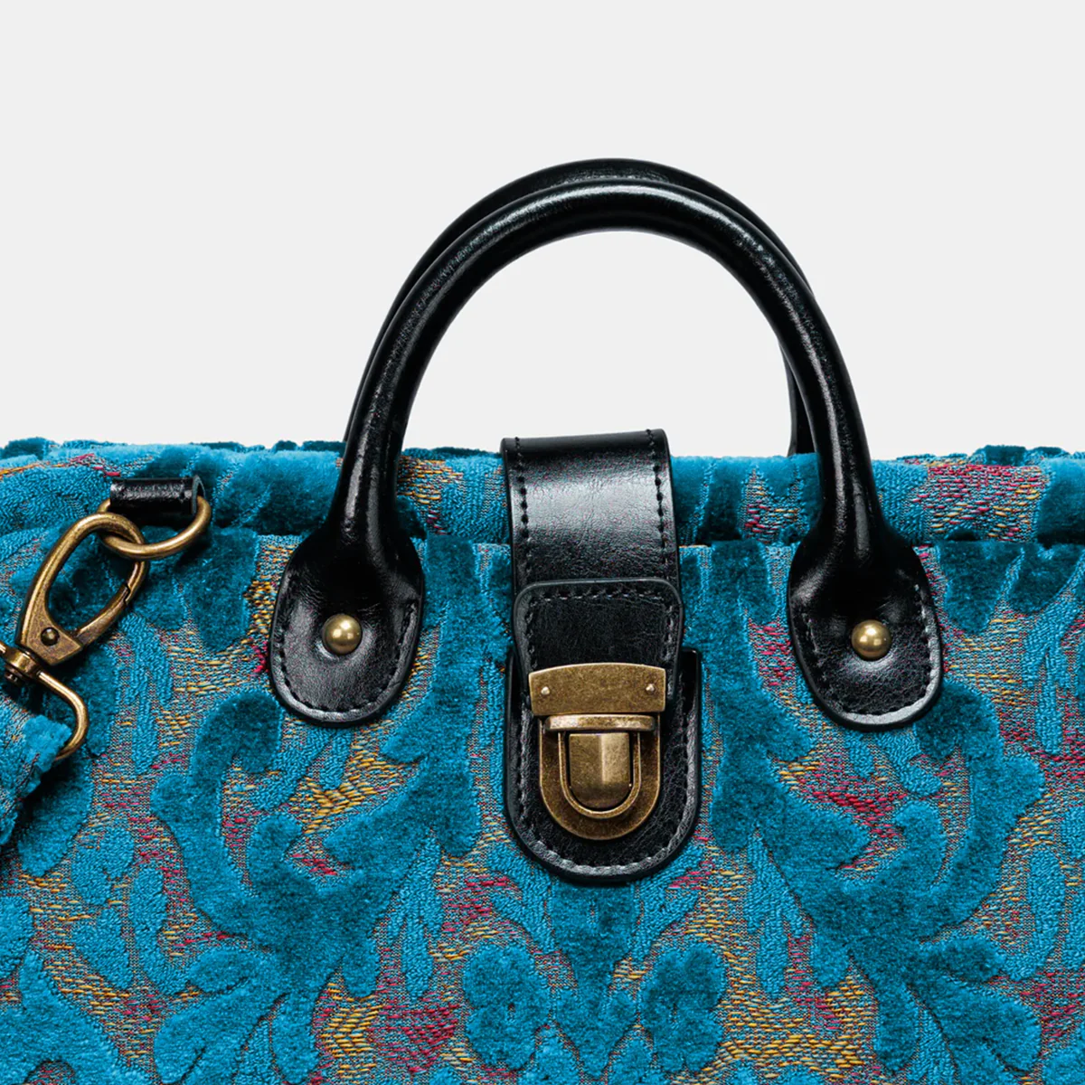 Burnout Velvet Aqua Blue Laptop Work Bag - Image 3