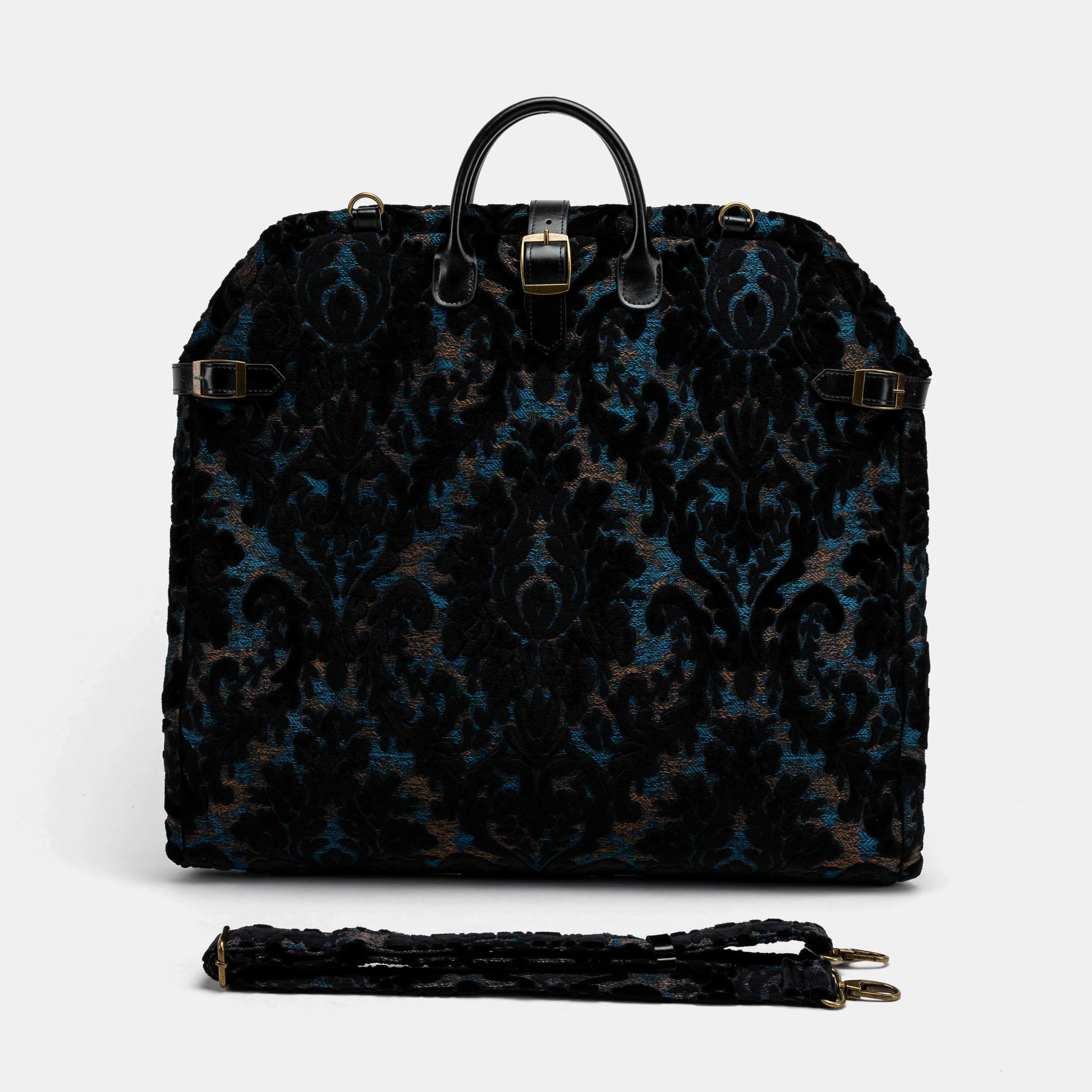 Burnout Velvet Black Carpet Garment Bag