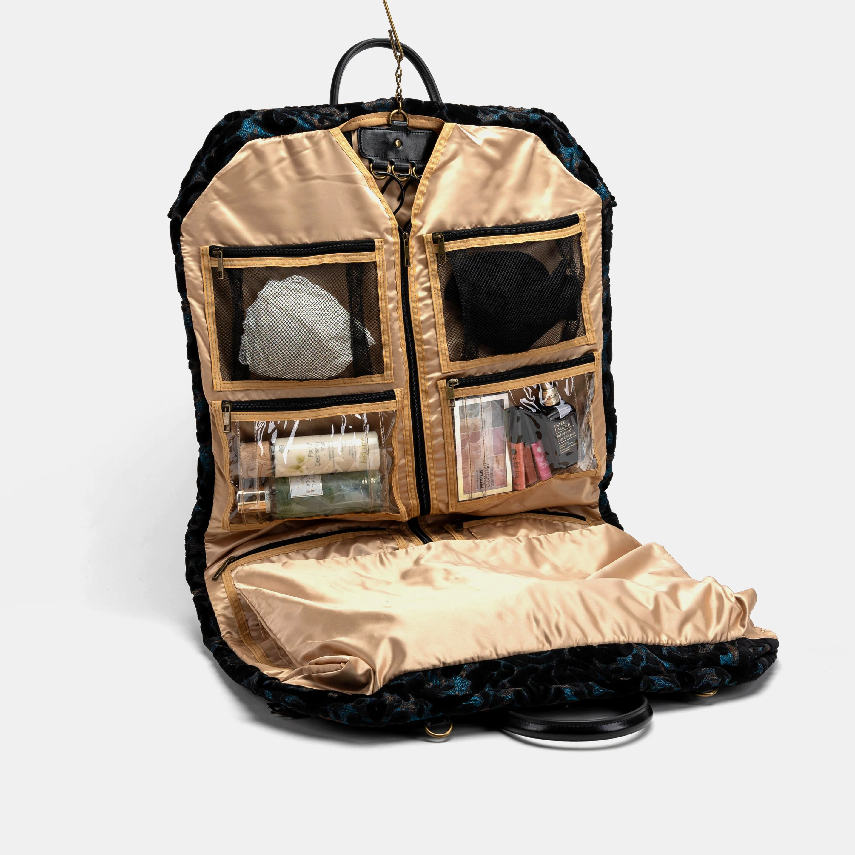 Burnout Velvet Black Carpet Garment Bag - Image 4