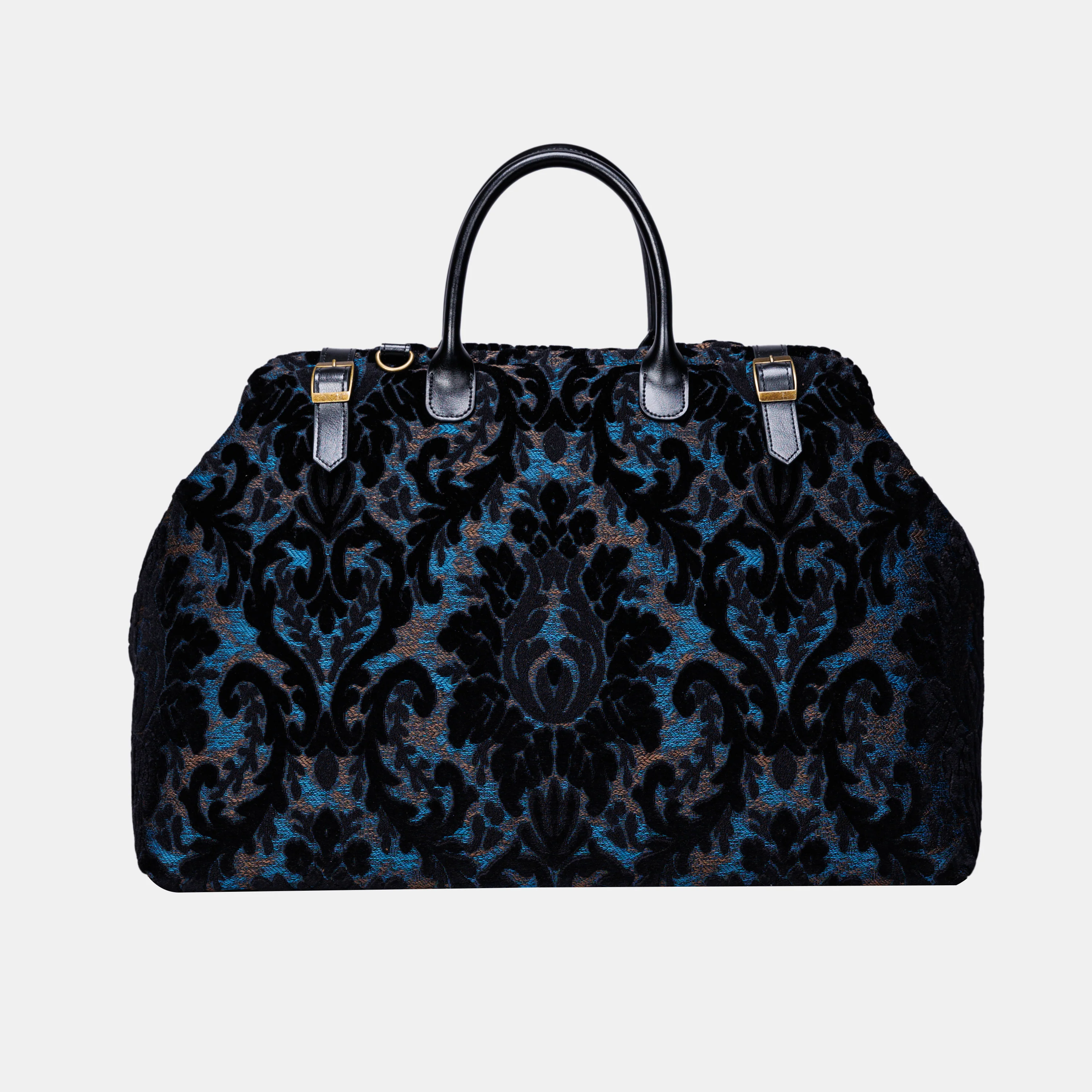 Burnout Velvet Black Large Carpetbag