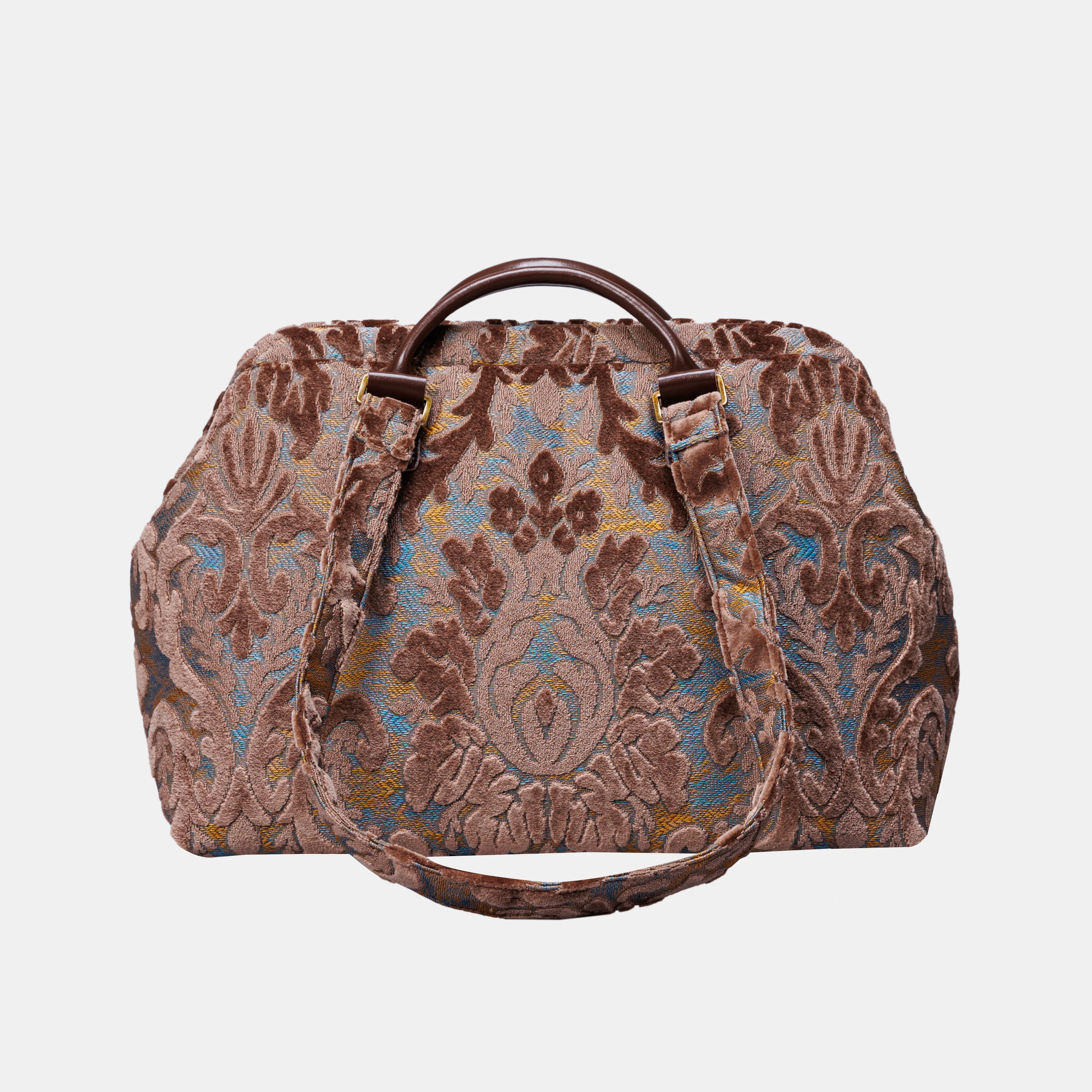 Burnout Velvet Camel Knitting Project Bag - Image 2