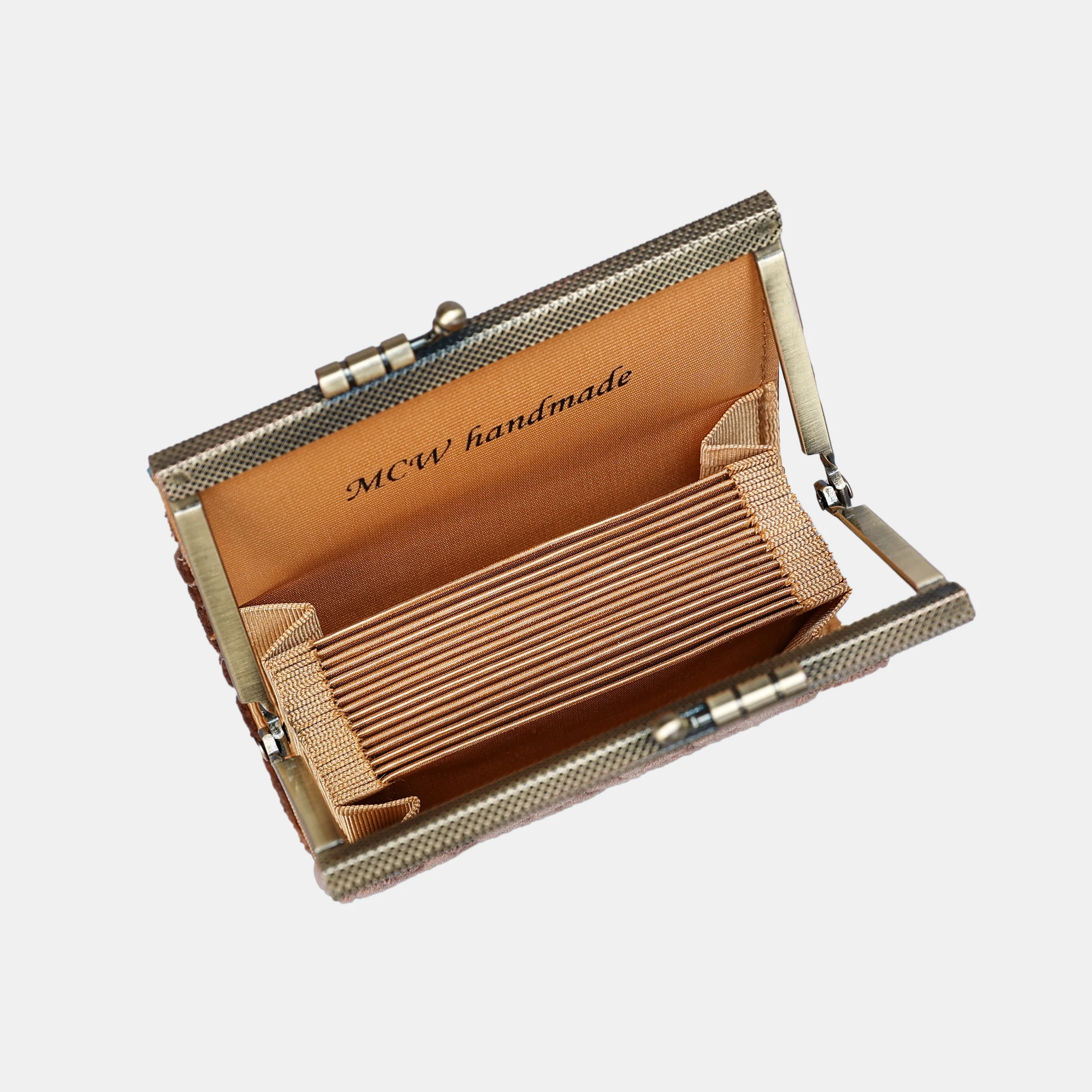 Burnout Velvet Camel Card Wallet - Image 6