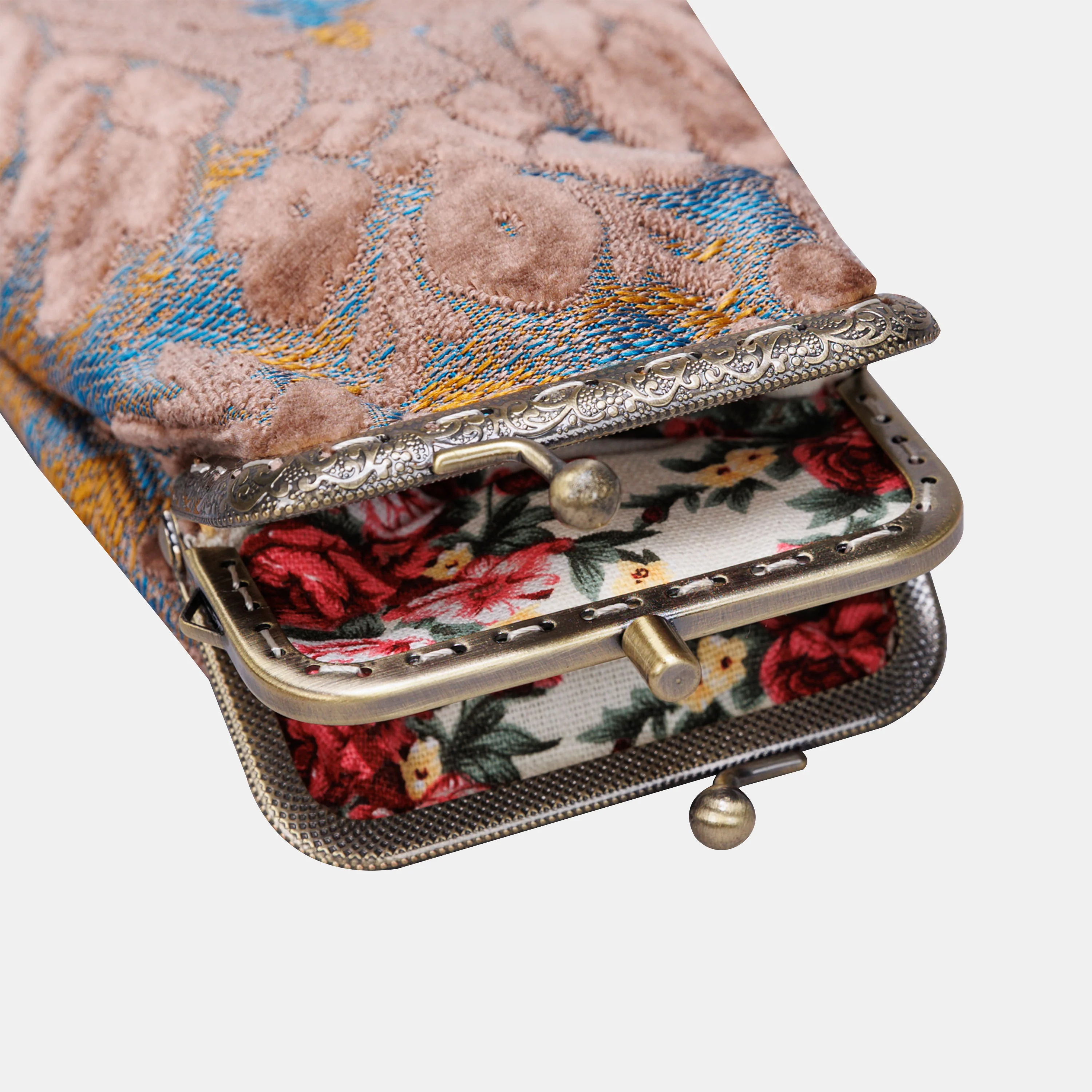 Burnout Velvet Camel Carpet Eyeglasses Case - Image 4