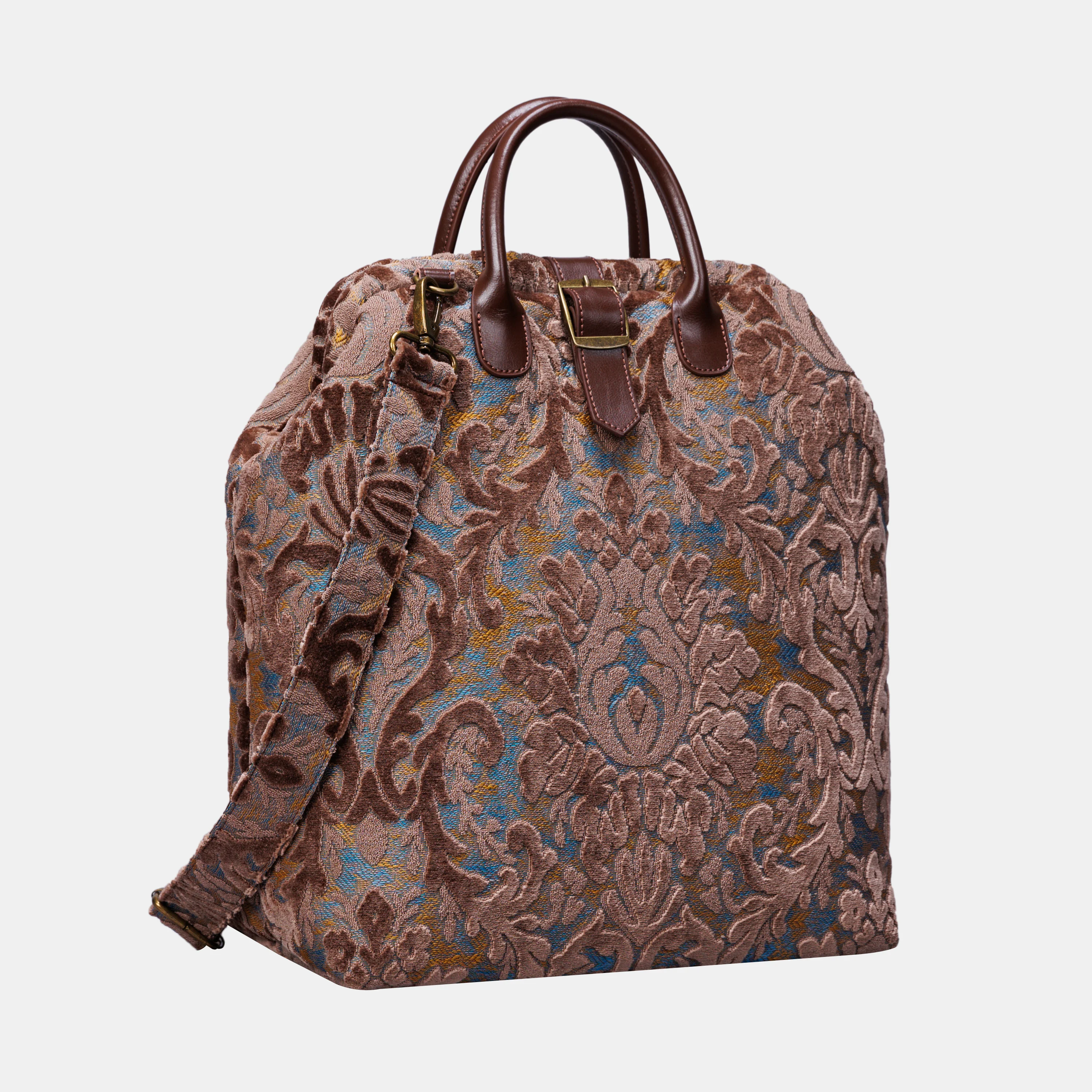 Burnout Velvet Camel Carpet Laptop Backpack - Image 4