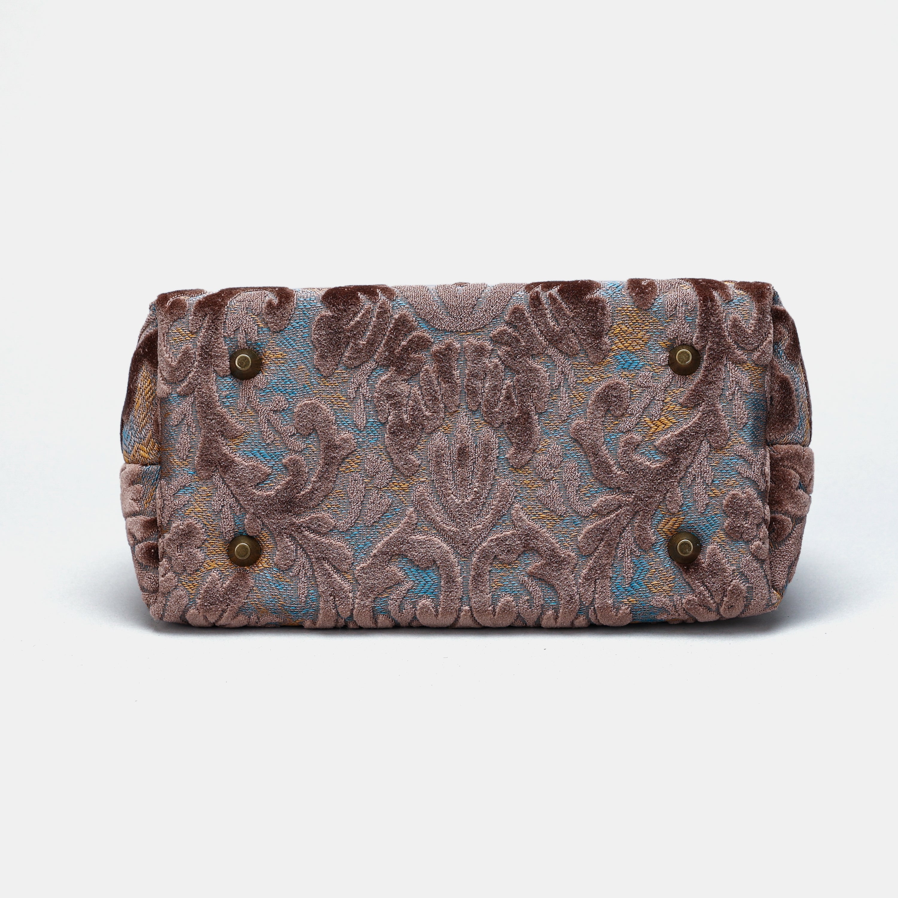 Burnout Velvet Camel Carpet Satchel - Image 6