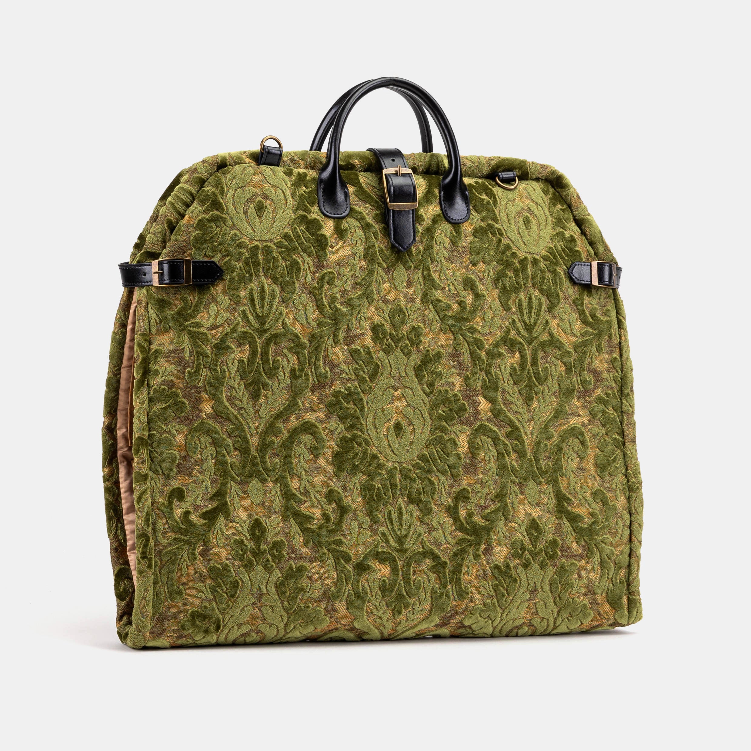 Burnout Velvet Fern Green Carpet Garment Bag - Image 3