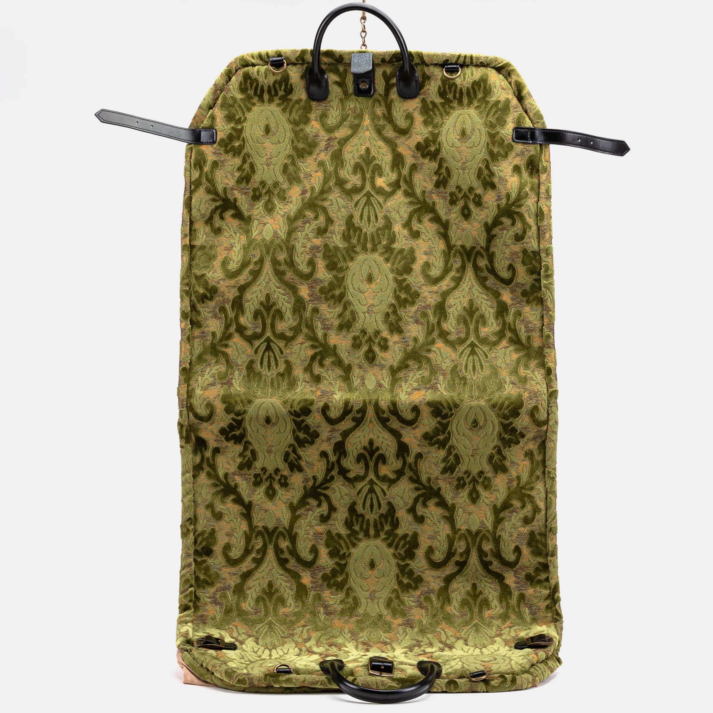 Burnout Velvet Fern Green Carpet Garment Bag - Image 4