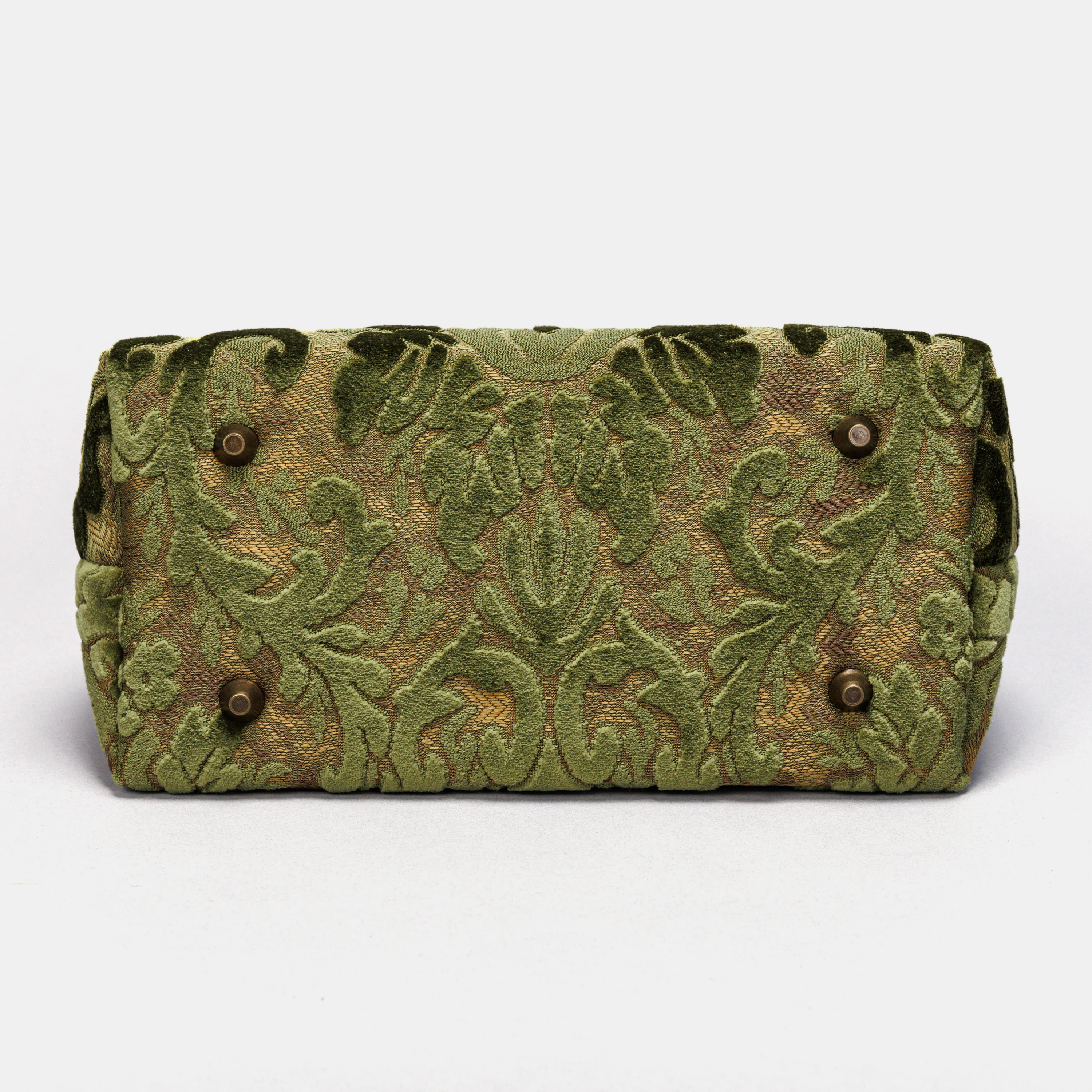 Burnout Velvet Fern Green Carpet Satchel - Image 6