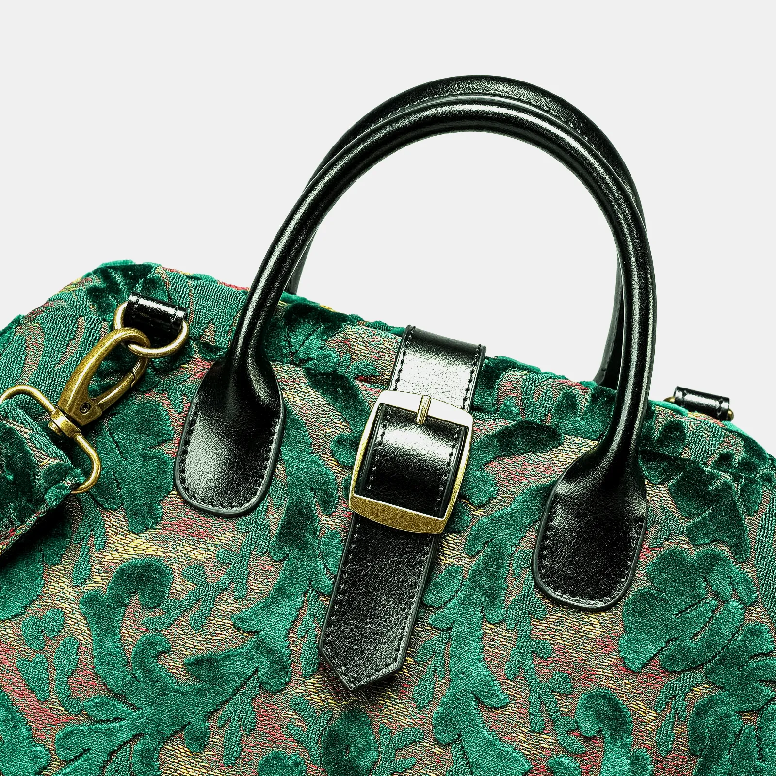 Burnout Velvet Jade Green Carpet Laptop Backpack - Image 6