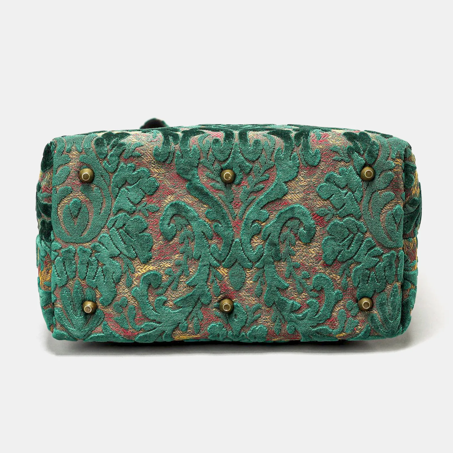 Burnout Velvet Jade Green Carpet Laptop Backpack - Image 7