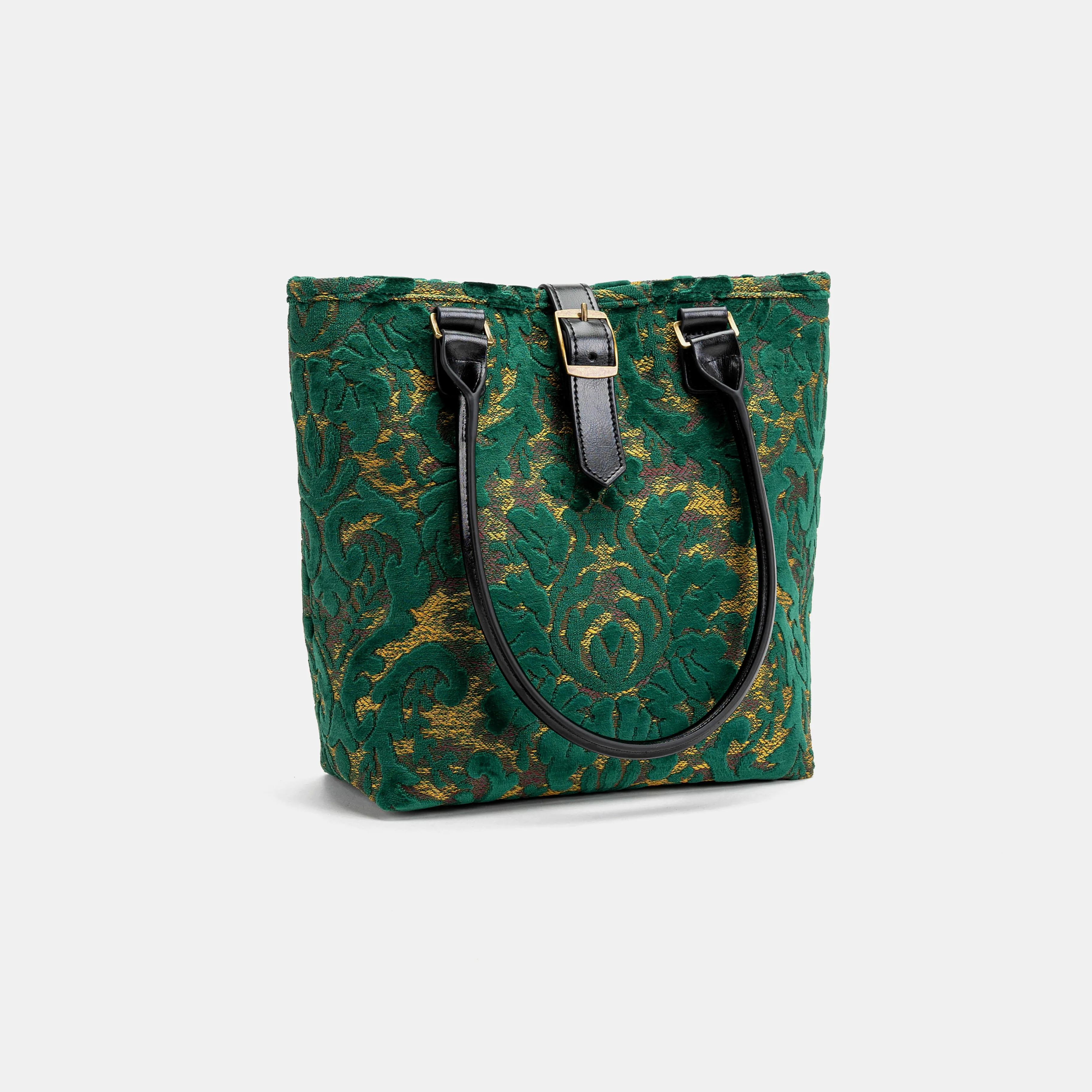 Burnout Velvet Jade Green Everyday Tote - Image 6