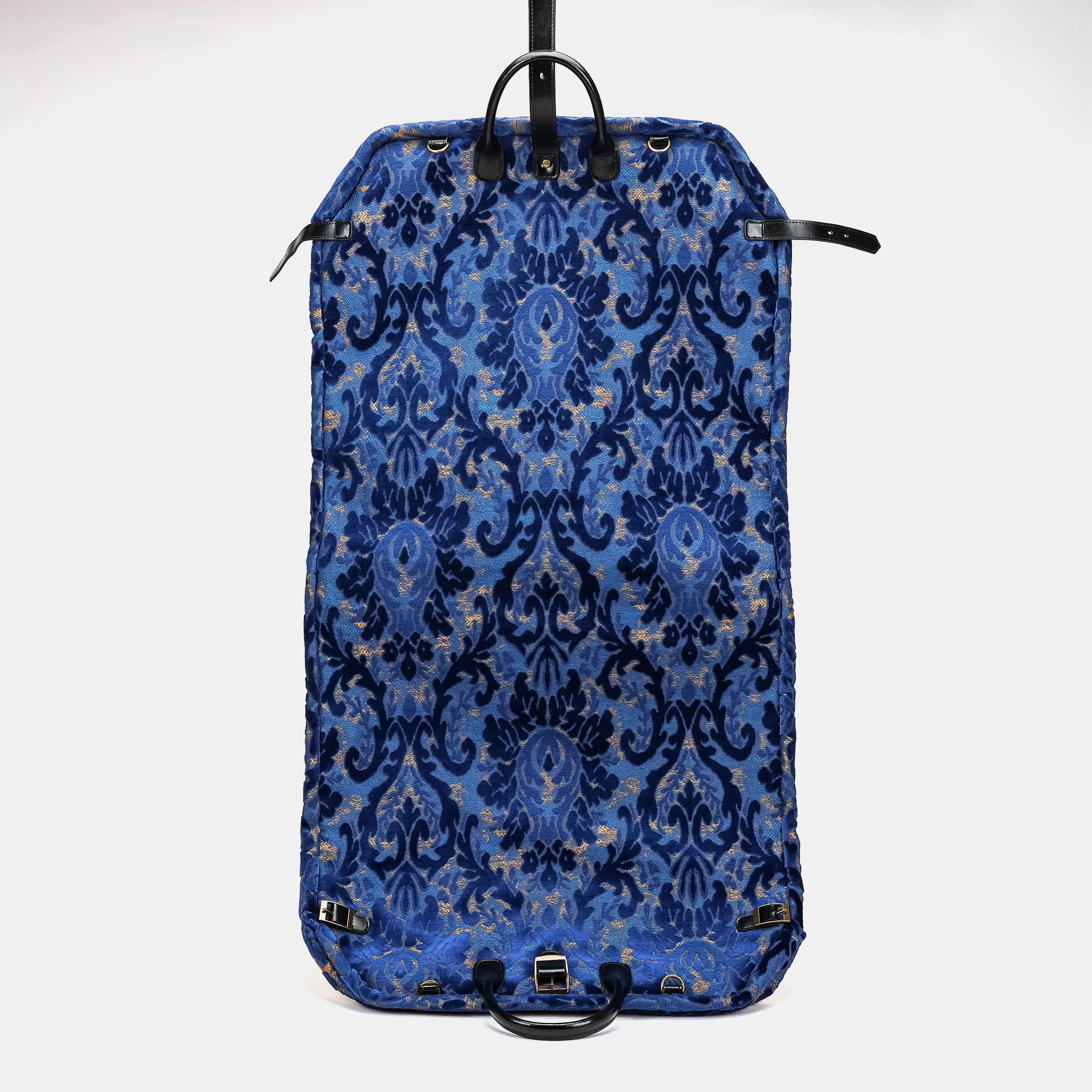 Burnout Velvet Navy Carpet Garment Bag - Image 3