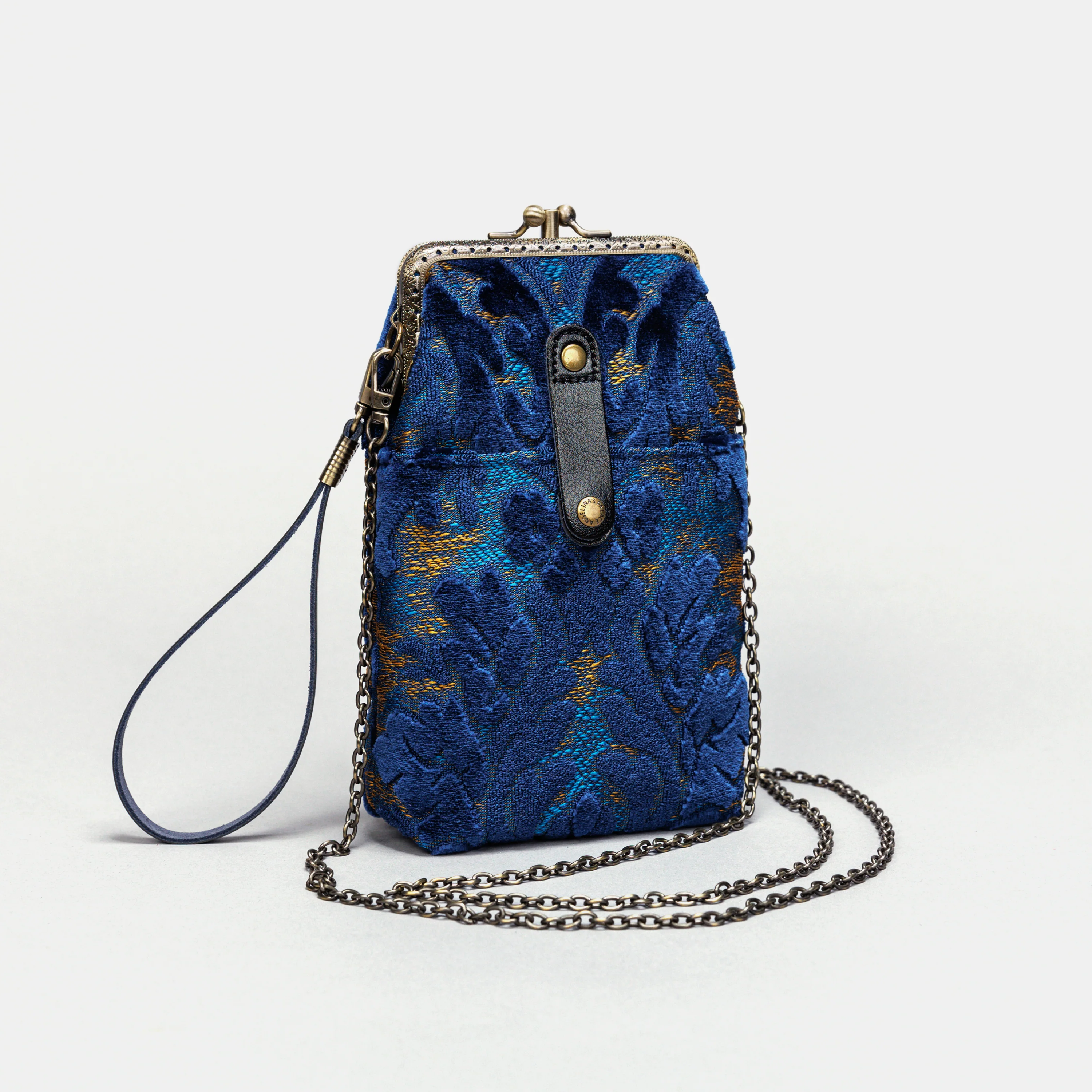 Burnout Velvet Navy Carpet Phone Case - Image 2